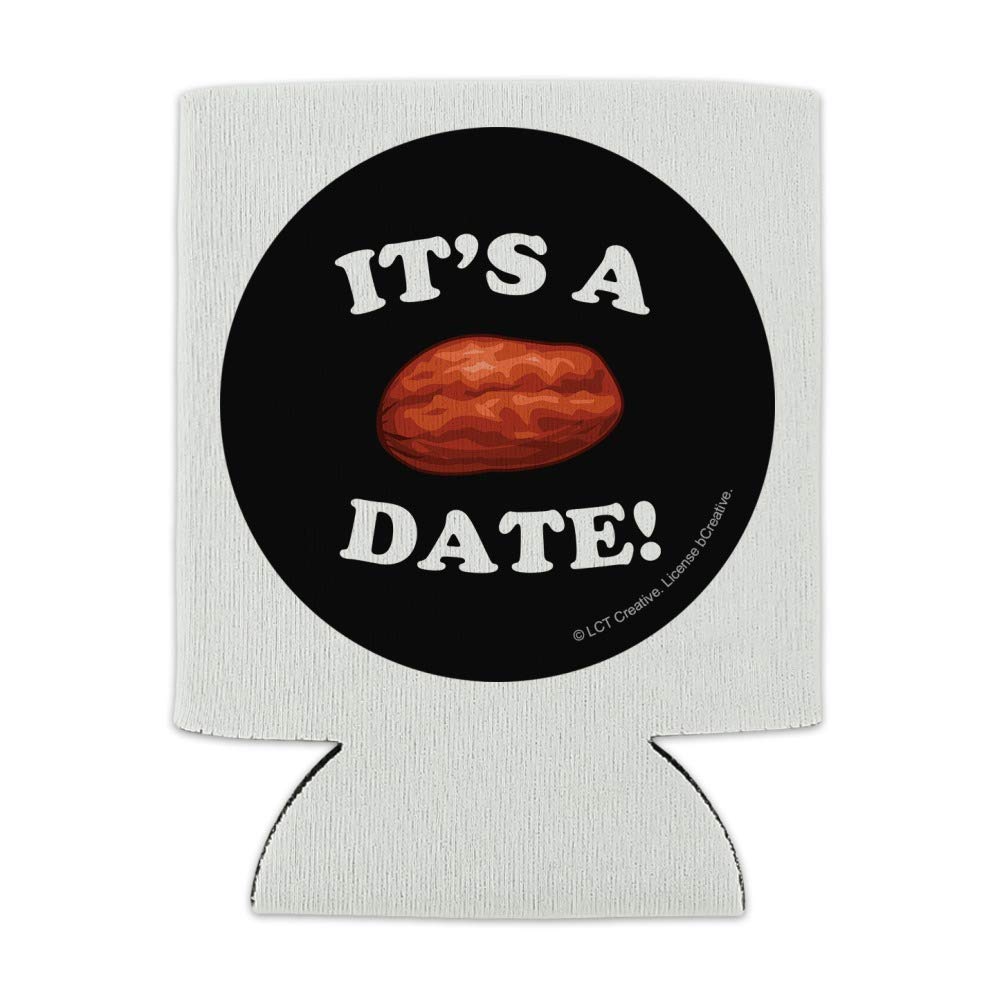 Funny 'It's a Date' Insulated Can Cooler - Collapsible Beverage Sleeve & Drink Hugger - Perfect for Parties, BBQs, and Outdoor Events