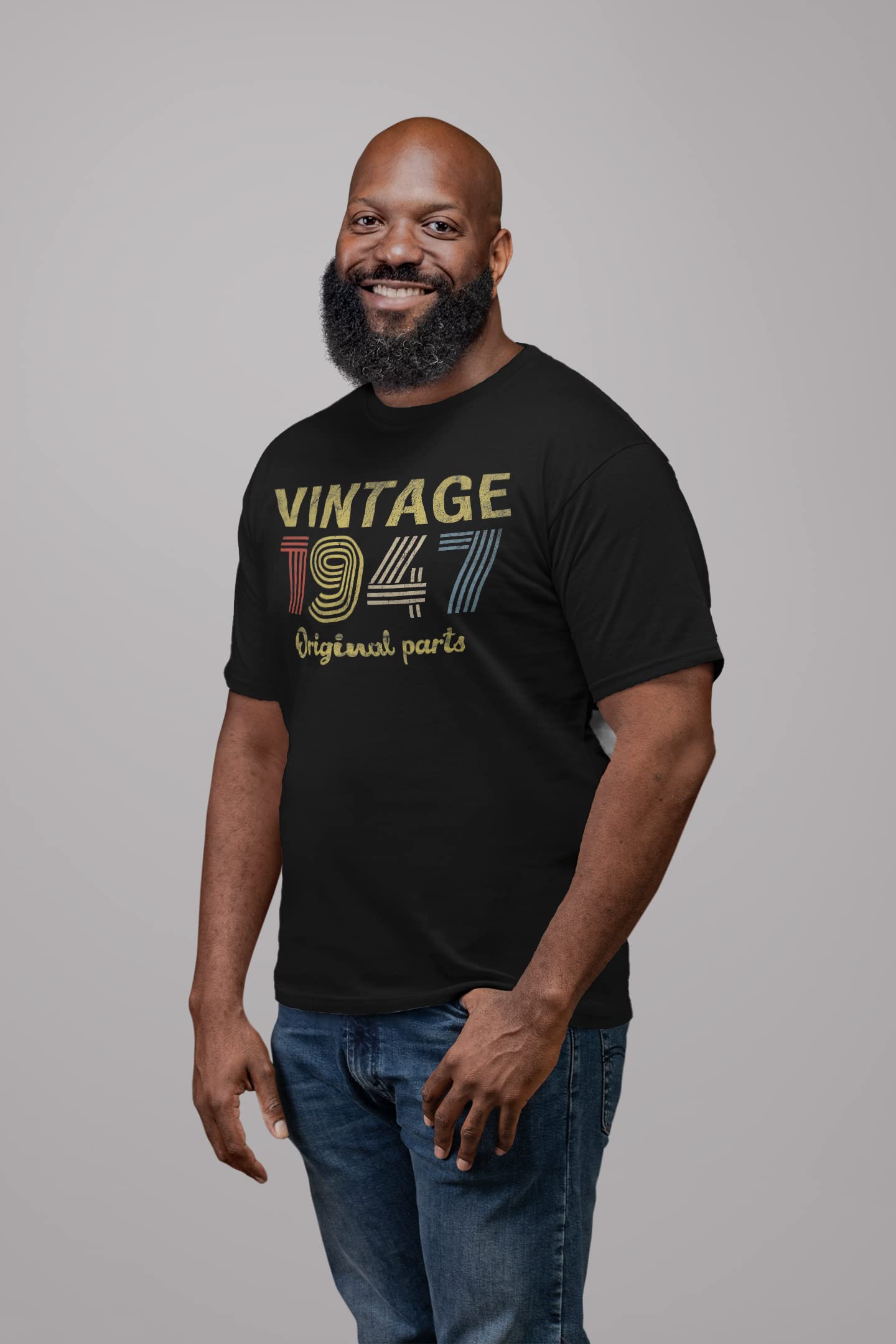 Vintage 1947 Retro Birthday T-Shirt for Men - 78th Birthday Gift Idea - Perfect for Dad, Grandpa & Special Occasions