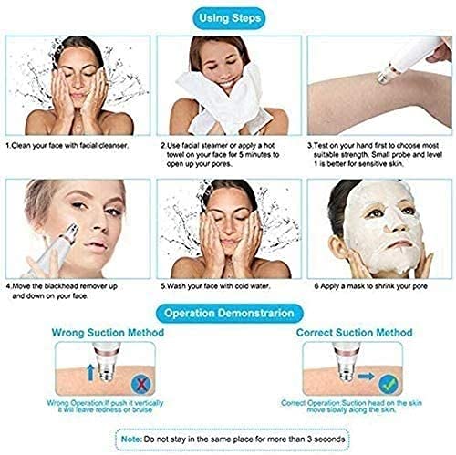 Electric Blackhead Remover Vacuum - USB Rechargeable Pore Cleaner with LED Display for Deep Cleansing | Perfect for Acne-Prone Skin & Daily Facial Care at Home
