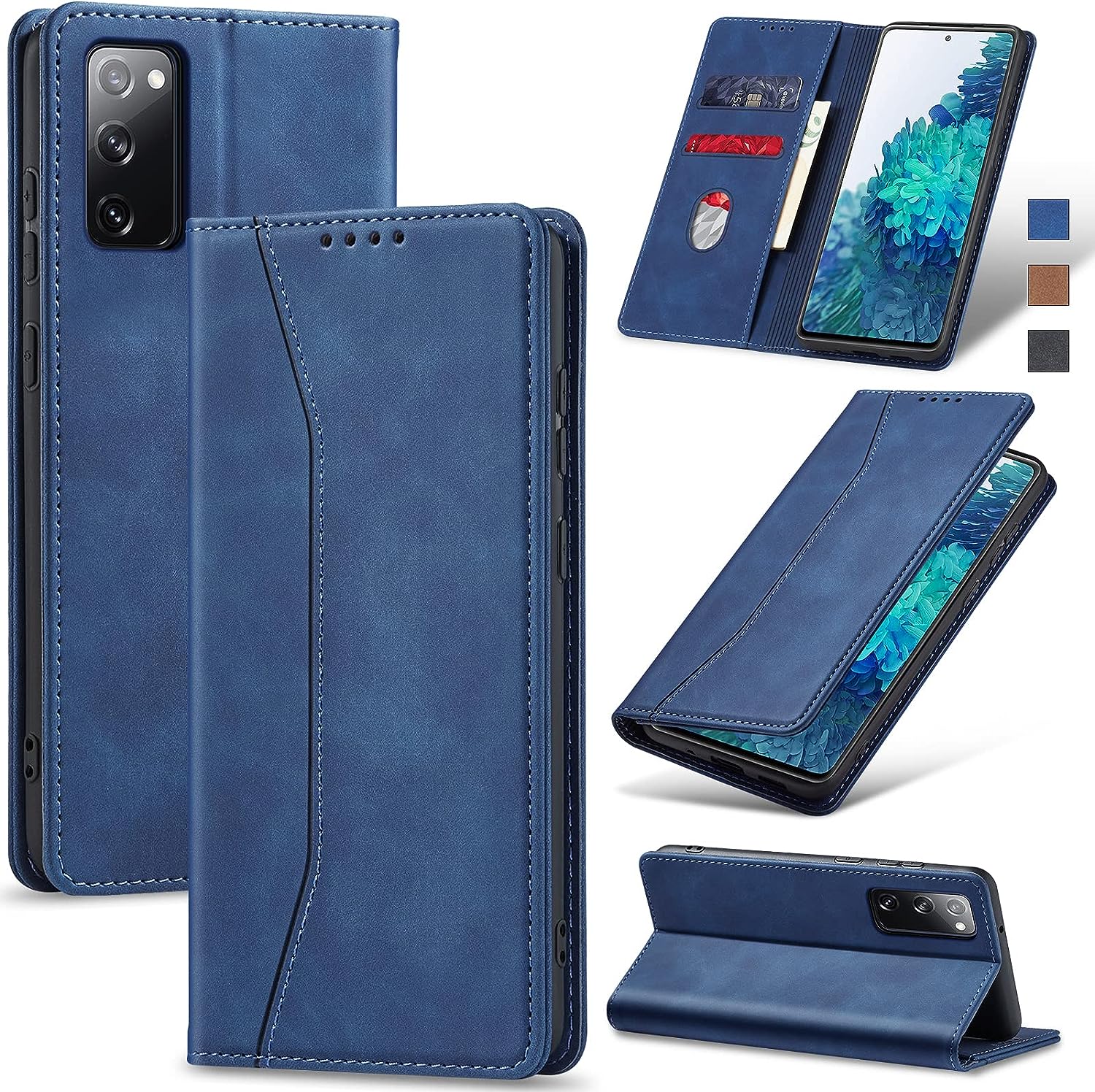 OnePlus 11 5G Leather Magnetic Folio Cover - Premium Protective Phone Case in Black | Slim Fit with Strong Magnetic Closure | Perfect for Work, Travel & Everyday Use