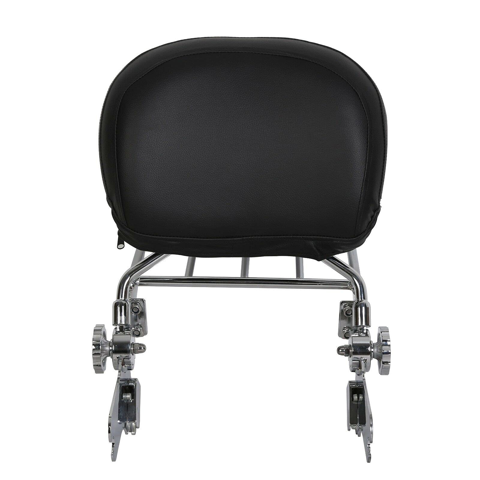 Adjustable Sissy Bar Backrest & Luggage Rack for Harley Davidson 000565 - Universal Fit Motorcycle Passenger Back Support & Storage Rack for Long Rides and Road Trips