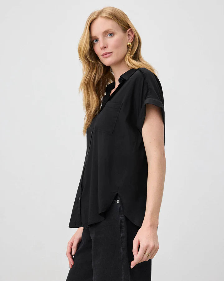 Stylish Short Sleeve Paige Shirt for Women - Casual Summer Blouse for Office, Date Night & Outdoor Activities