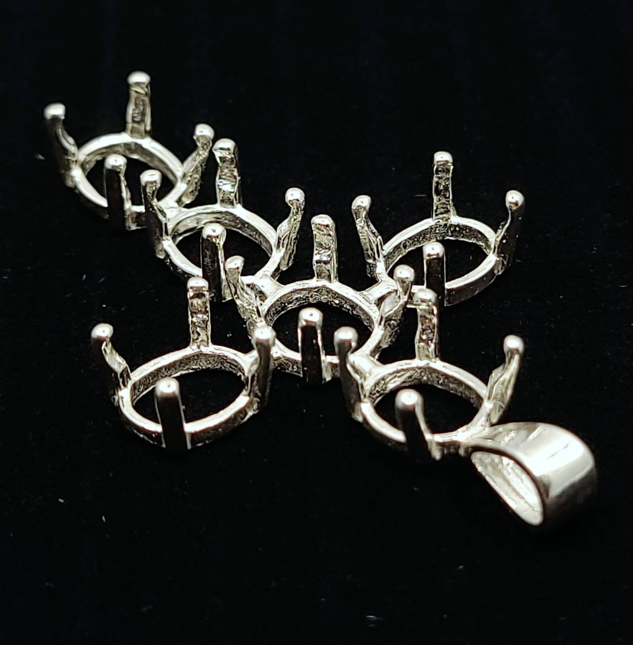 Solid Sterling Silver or 14K Yellow Gold Multi-Stone Oval Cross Pendant - Handmade in USA - Perfect for Religious Gifts, Baptism Jewelry & Everyday Faith-Based Accessories