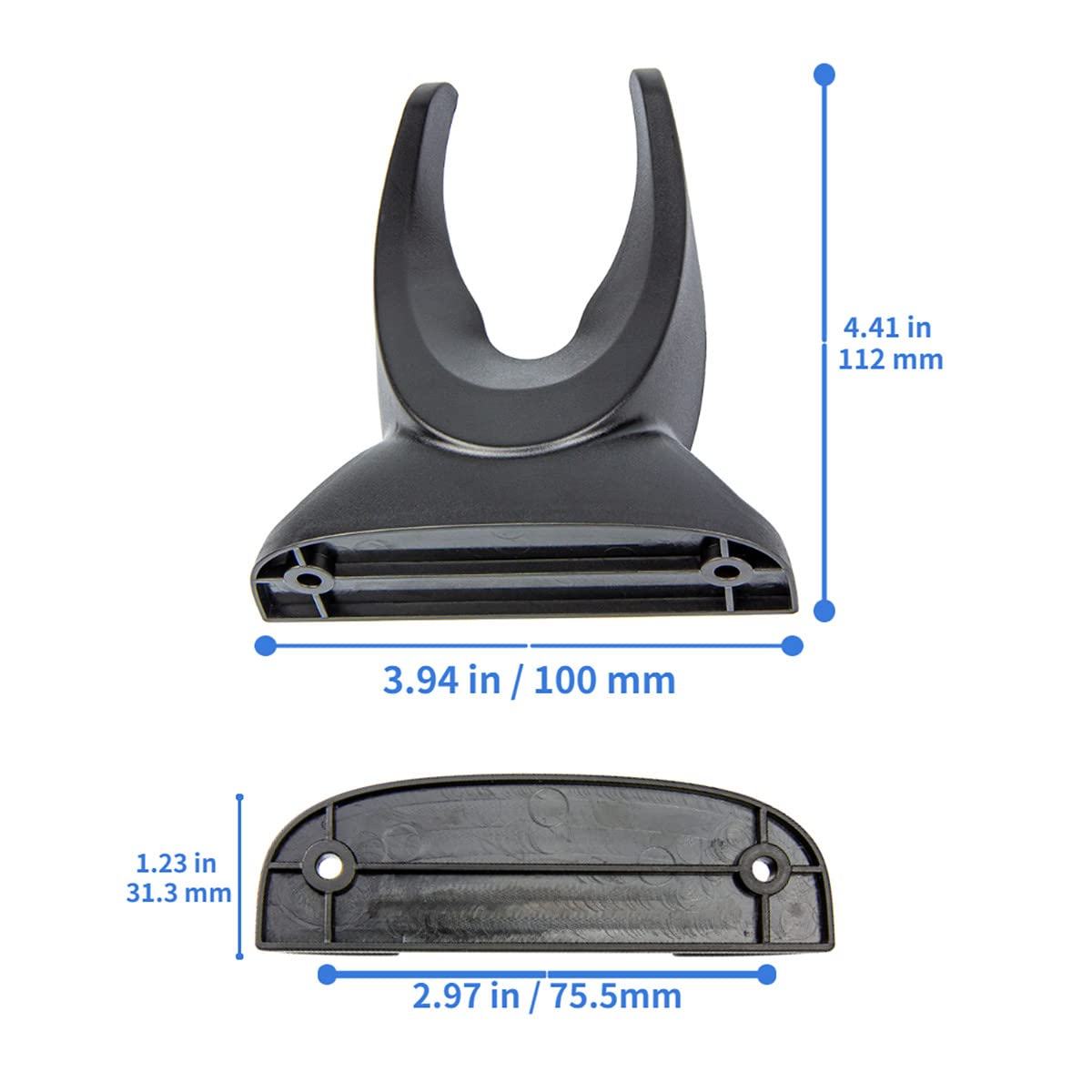 Universal Barcode Scanner Holder - Adjustable Wall Mount Bracket for Most Barcode Scanners & Label Readers | Durable Scan Gun Stand for Retail, Warehouse & Logistics Use