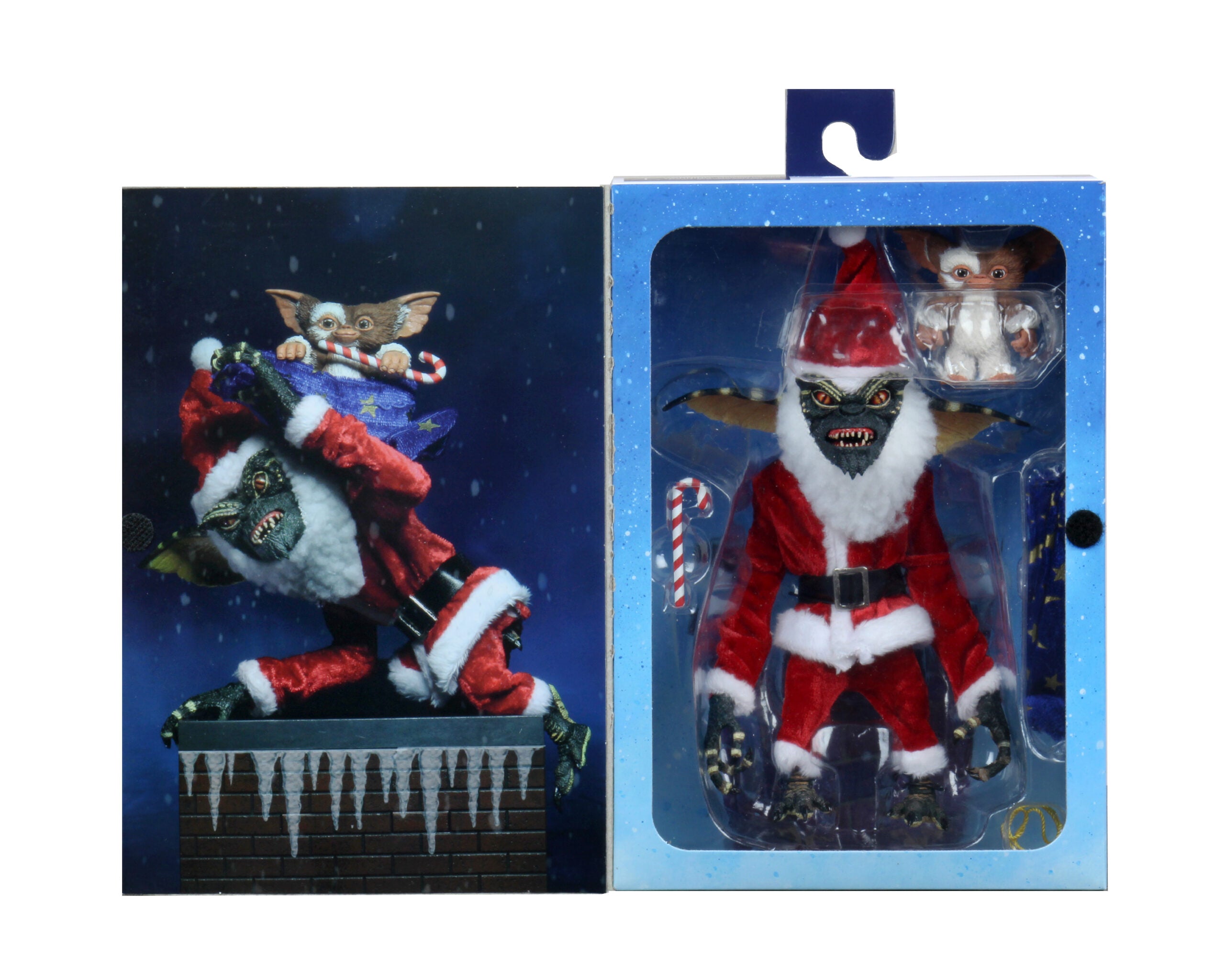 NECA Gremlins Ultimate Santa Stripe & Gizmo Action Figures – Collectible Christmas Movie Toys for Holiday Decor & Gift Giving
