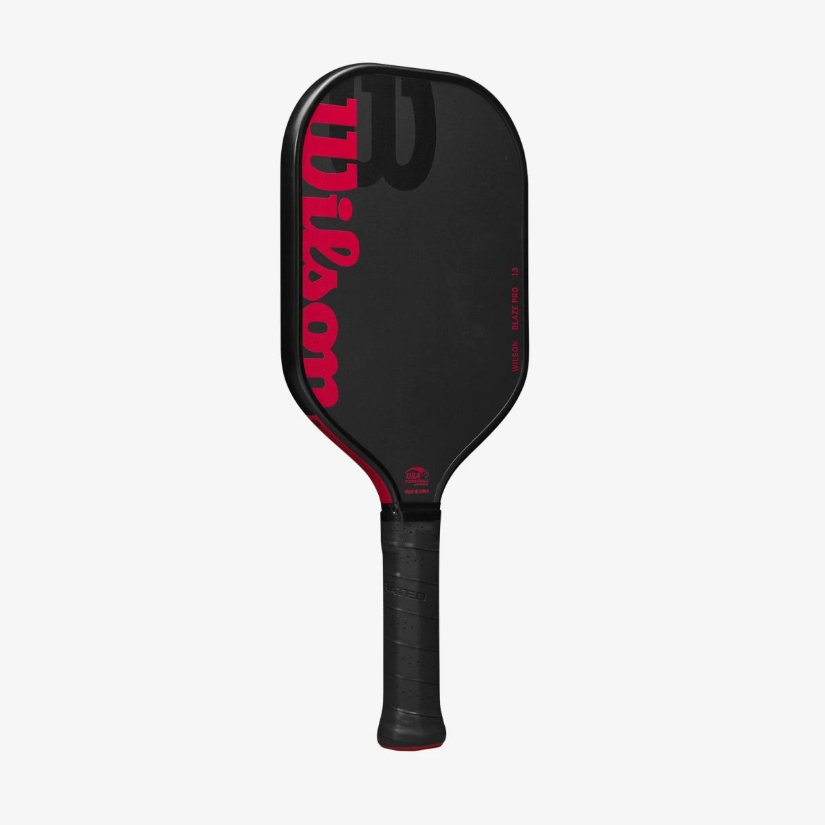 Wilson Blaze PRO 13 Pickleball Paddle - Premium Carbon Fiber Face with Cushion Grip | Black/Red Color | Perfect for Competitive Play & Outdoor Recreation