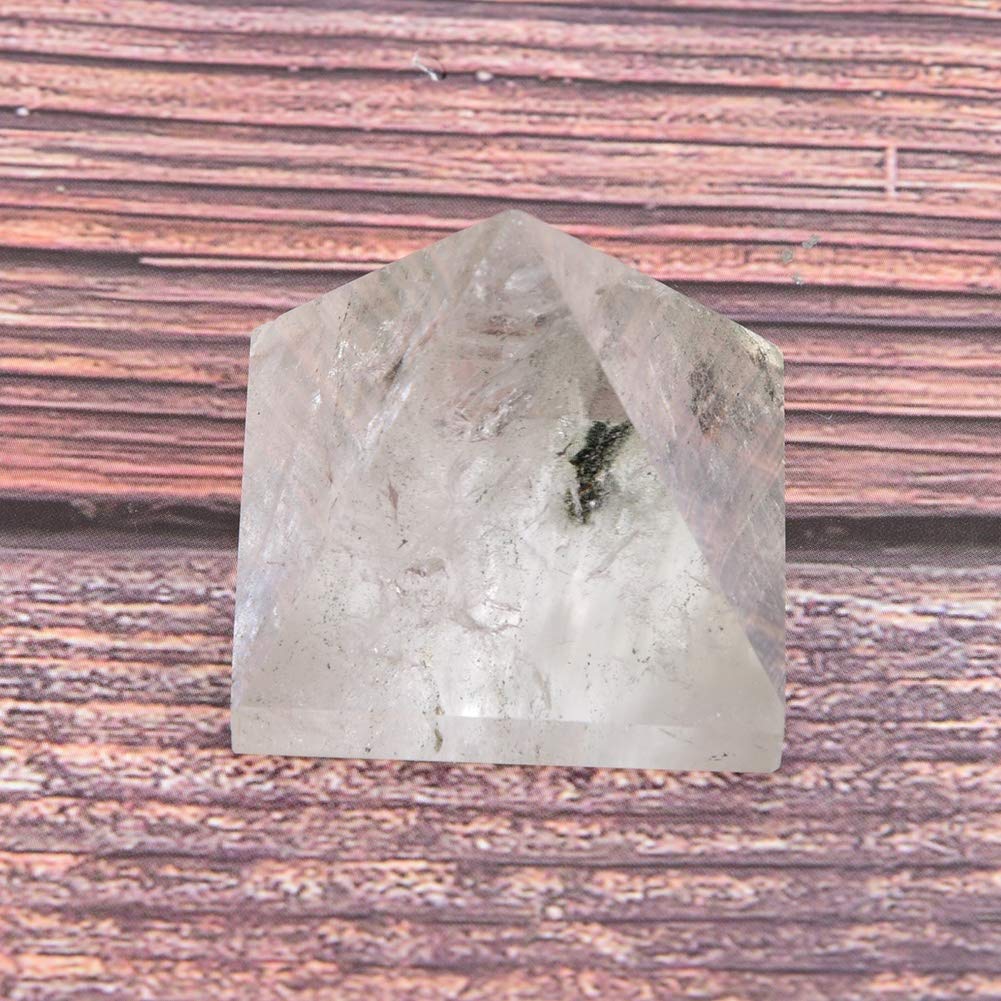 Pyramid Crystal for Good Luck - Elegant Home & Office Decor, Feng Shui Ornament for Living Room, Desk, Shelf Display | Perfect for Meditation, Gift Giving & Positive Energy