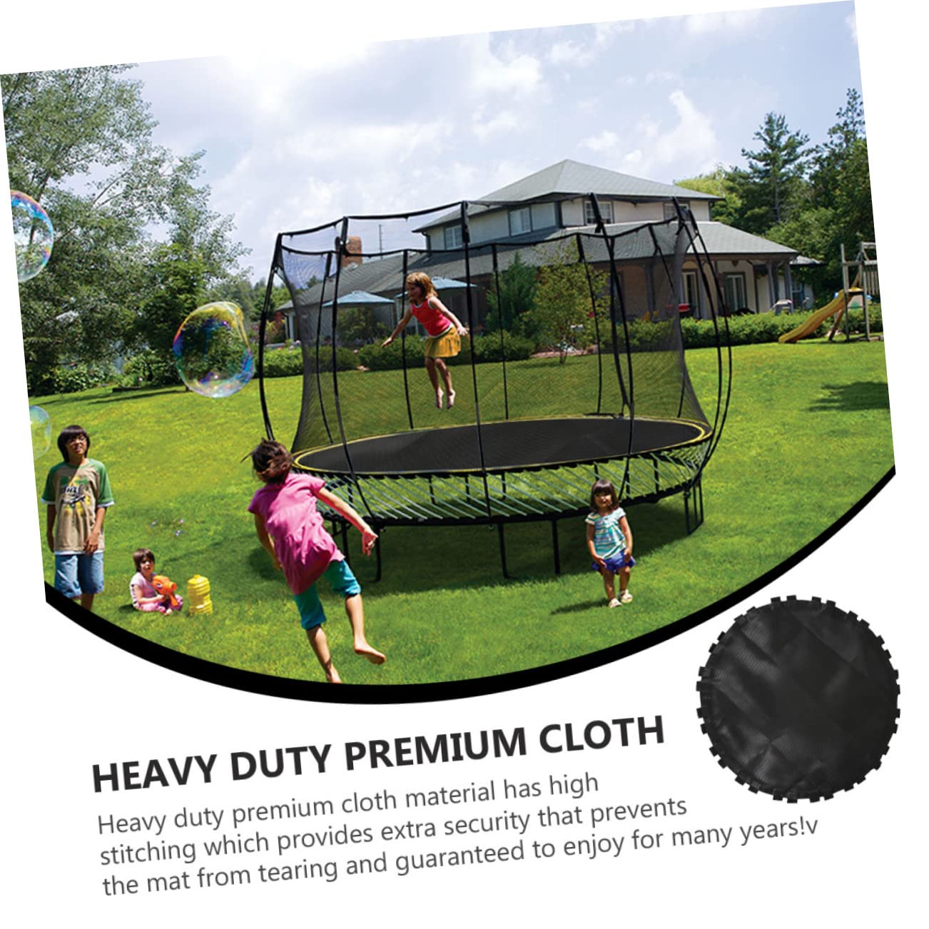 Trampoline Replacement Mat - Durable 1pc Jumping Pad for Outdoor Fitness & Recreation | Heavy-Duty Mesh Cloth for Safe Bouncing | Perfect for Backyard, Gym, and Kids Play