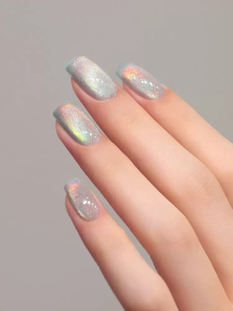 10ml Rainbow Glass Cat Magnetic Gel Nail Polish - Fun & Durable for Nail Art, Parties, and DIY Manicures