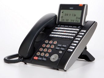 NEC ITL-32D-1 (BK) DT730 32-Button IP Business Phone with Display - Black | Office Communication Solution | VoIP Desk Phone for Call Centers & Corporate Environments