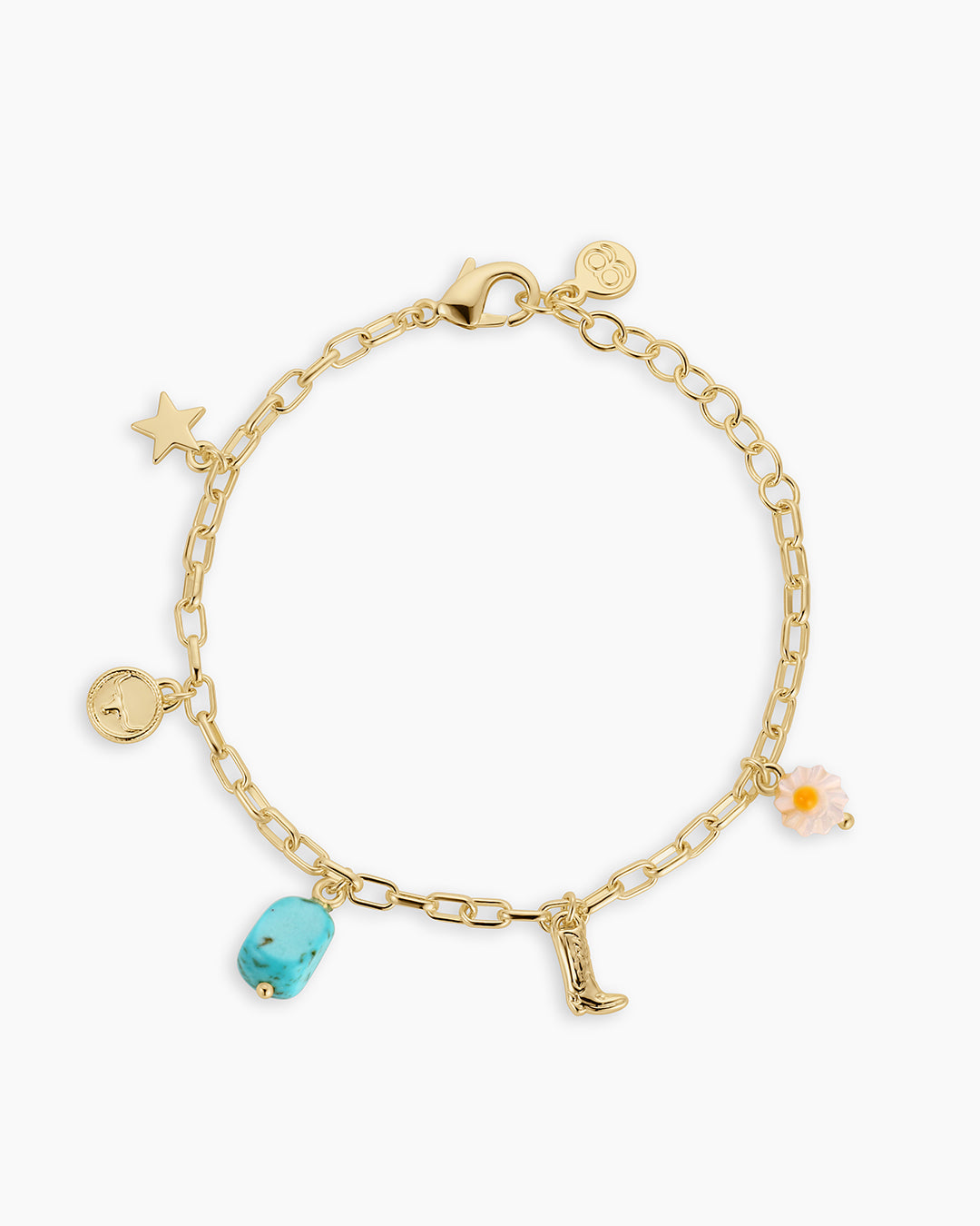 Western Mini Charm Bracelet for Women - Dainty Cowgirl Jewelry - Perfect for Country Concerts, Rodeos & Western Fashion - Gift for Her