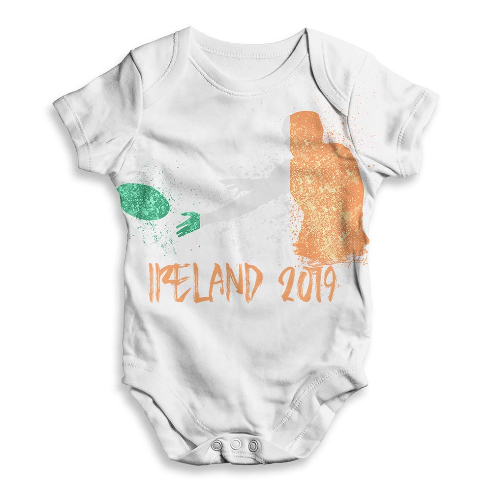Funny Baby Rugby Ireland Outfit - Cute Infant Clothes for Irish Rugby Fans - Perfect for Game Day, St. Patrick's Day & Family Photos