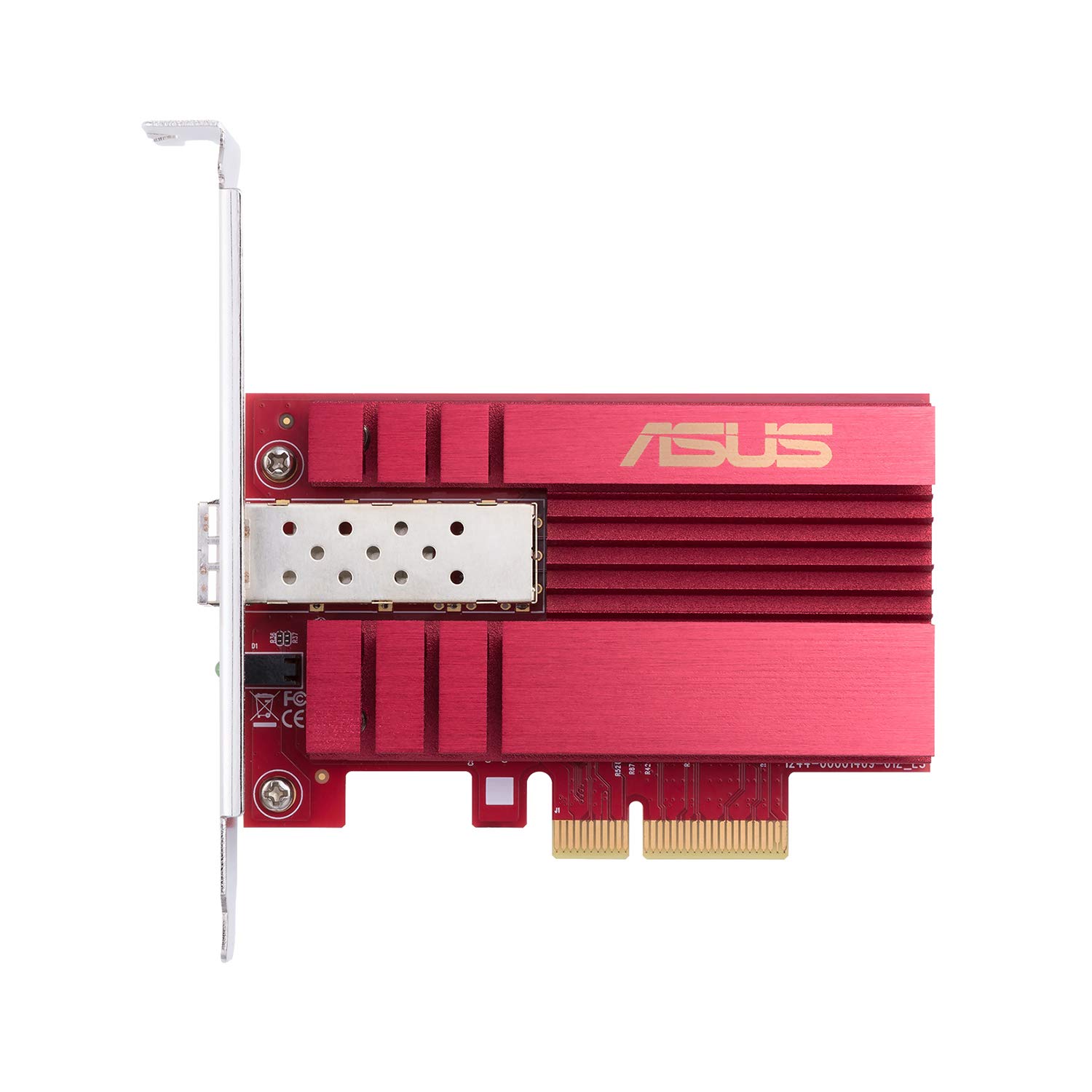 ASUS XG-C100F 10Gbps PCIe Network Card - Gigabit Ethernet Adapter with SFP+ Fiber Optic Support for PCIe 2.0/3.0 X4 | High-Speed Server, Gaming PC & Workstation Networking Upgrade