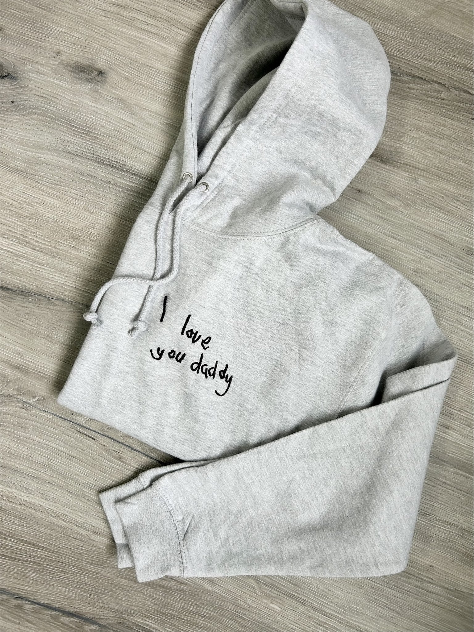 Custom Embroidered Men's Hoodie with Personalized Handwriting - Perfect for Gifts, Casual Wear & Special Occasions