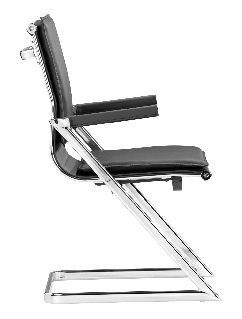 Premium ZUO Lider Plus Conference Leather Chair - Set of 2 Ergonomic Office Chairs for Executive Meetings & Home Offices - Perfect for Boardrooms, Corporate Settings & Professional Workspaces