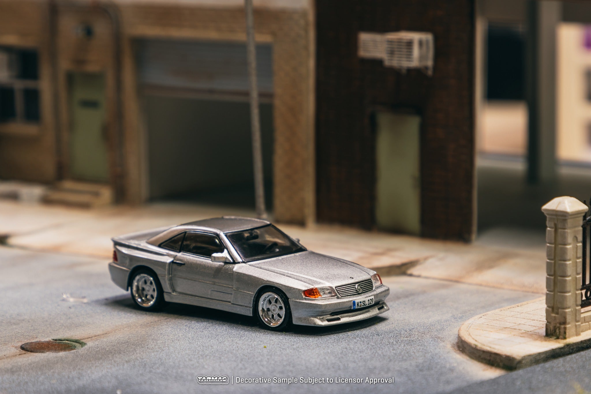 Tarmac Works 1:64 Scale Mercedes Benz SL 500 Koenig Specials Diecast Model Car - Silver Collectible for Display, Racing Games & Car Enthusiasts