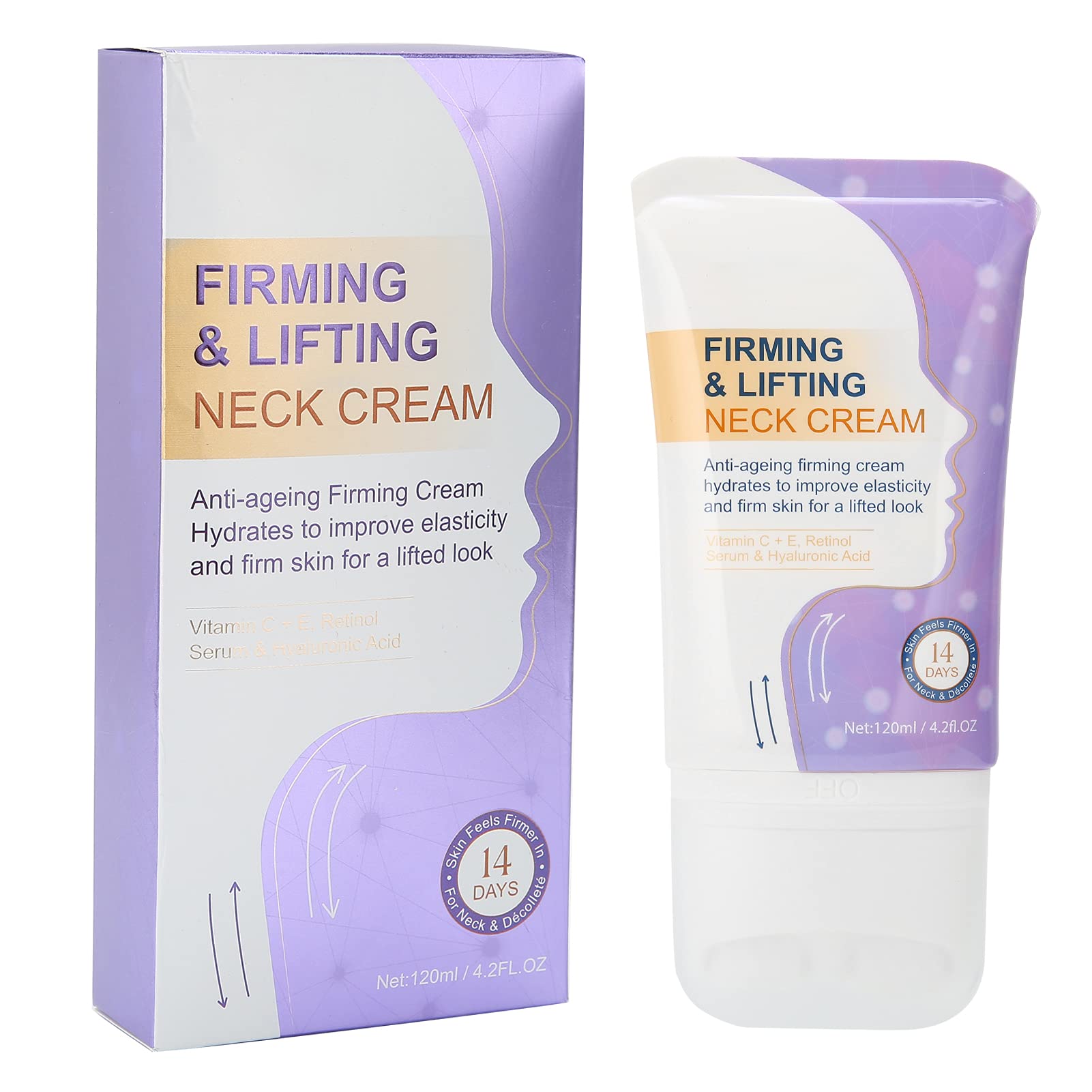 **Neck Firming & Lifting Cream – Anti-Aging Moisturizer for Double Chin & Wrinkles – Best for Night Skincare Routine & Daily Use**