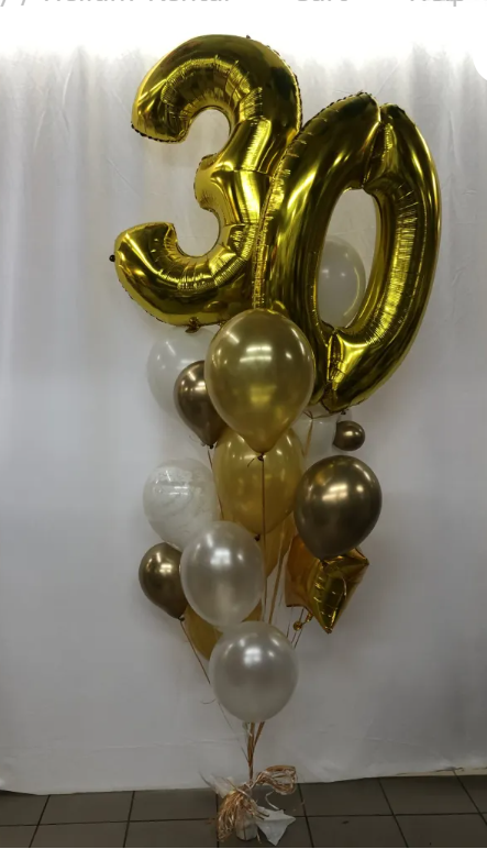 Personalized Birthday Balloon Gram with Large Numbers - Perfect for Surprise Parties, Anniversaries & Special Celebrations