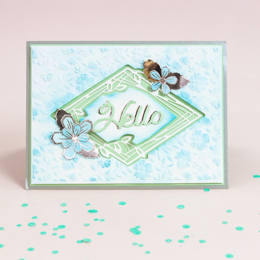 Foil Fusion Gilded Bouquet Adhesive Sheets - 12