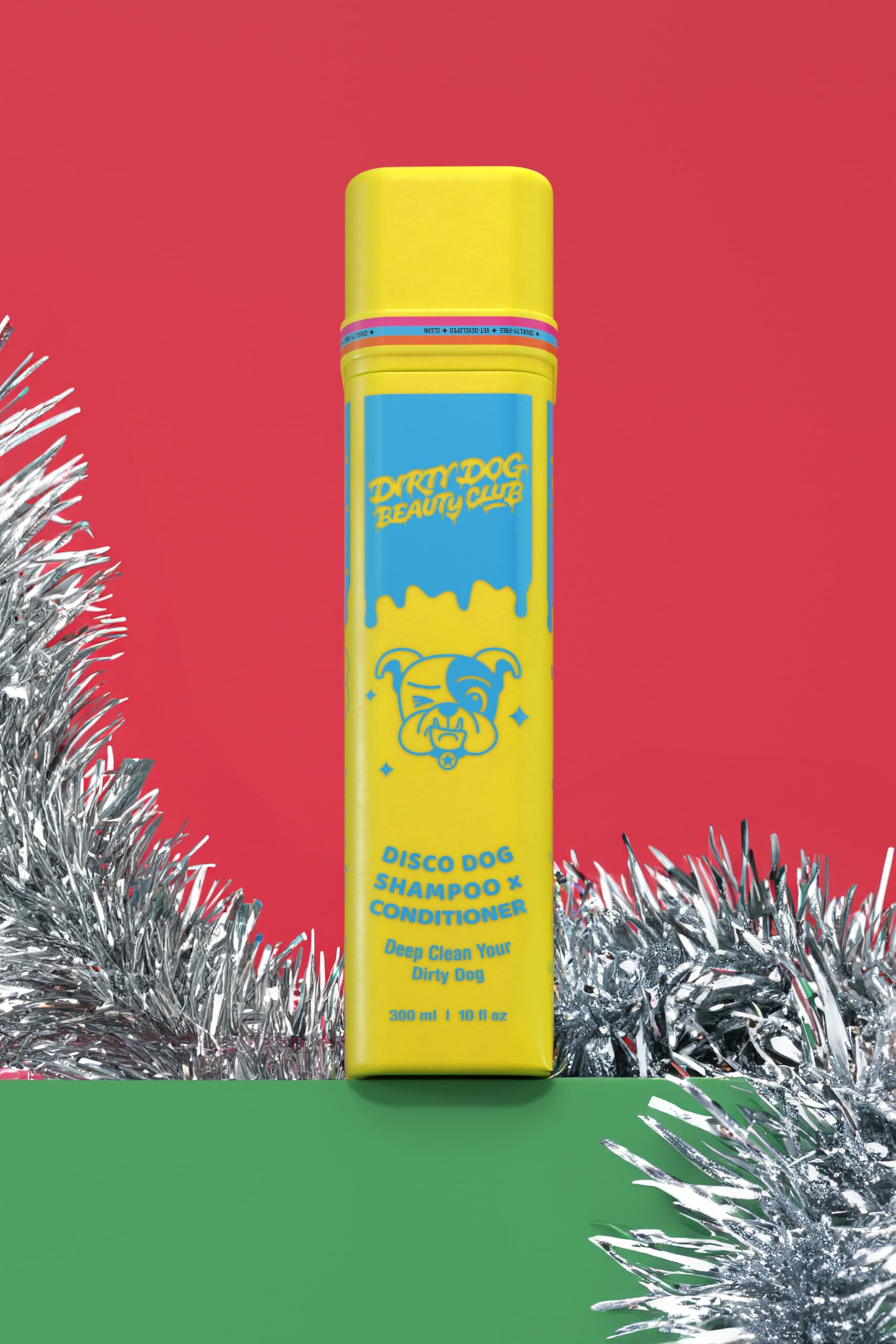 Disco Dog Shampoo & Conditioner - Organic Essential Oils, Vegan & Sulfate-Free Pet Grooming (10oz) - Vet Formulated for Shiny Coat & Healthy Skin - Perfect for Bath Time & Dog Spa Days - Sage Breeze Scent