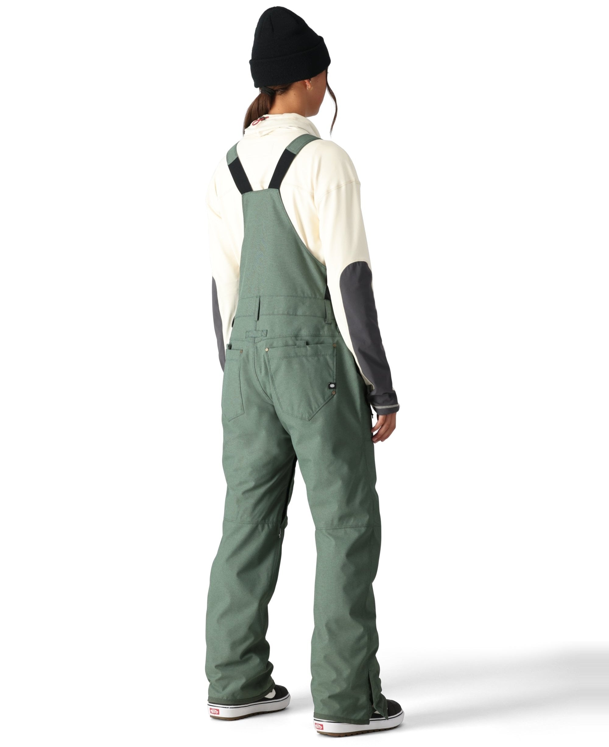 686 Women's Black Magic Insulated Bib Snow Pants 2025 - Waterproof Winter Ski Bib Overalls for Snowboarding, Skiing & Cold Weather Activities