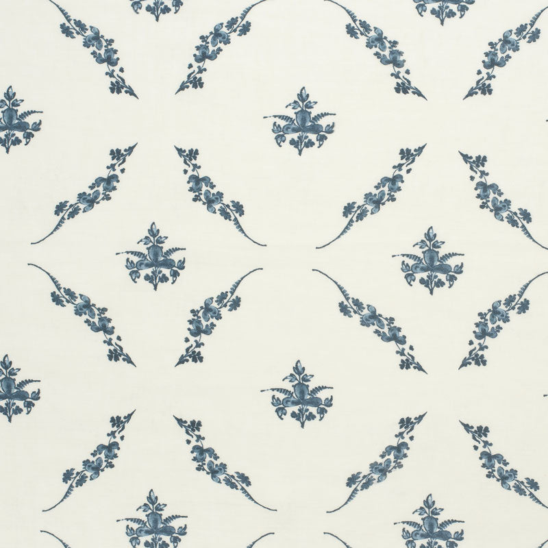 Trifolium Wreath Linen Table Runner - Midnight on Ivory Elegant Home Decor for Dining Room & Wedding Centerpieces