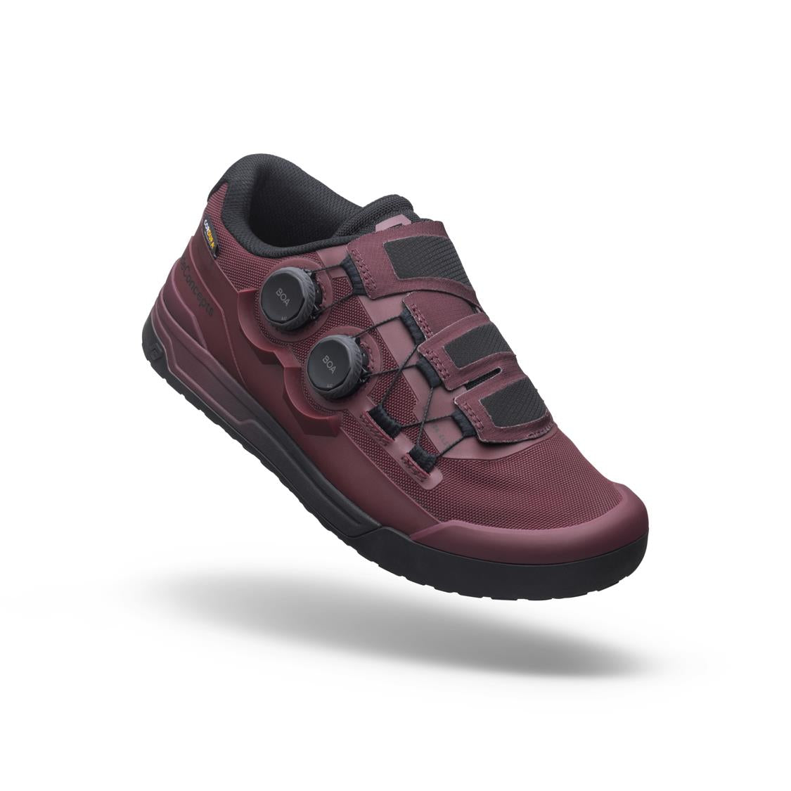Ride Concepts Men's Hellion Elite BOA MTB Shoes - Crimson Red Cycling Shoes for Mountain Biking & Trail Riding - Secure BOA Fit System for Performance Riding