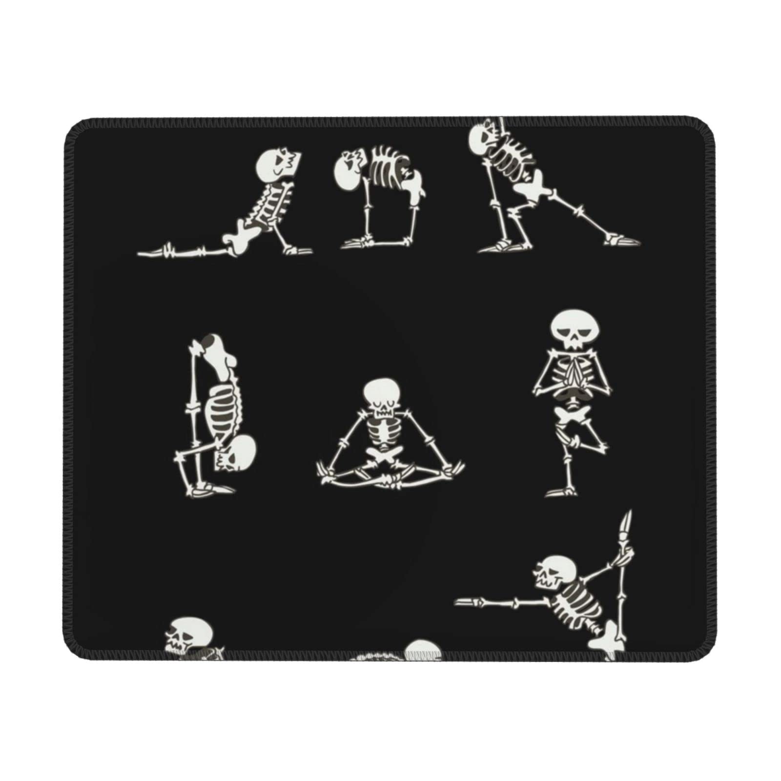 Red Skull Sports Print Mouse Pad - Non-Slip Rubber Base Computer Mousepad for Laptop & Office Desk (8.3x10.3 Inches) - Perfect for Gaming, Work & Home Office Setup