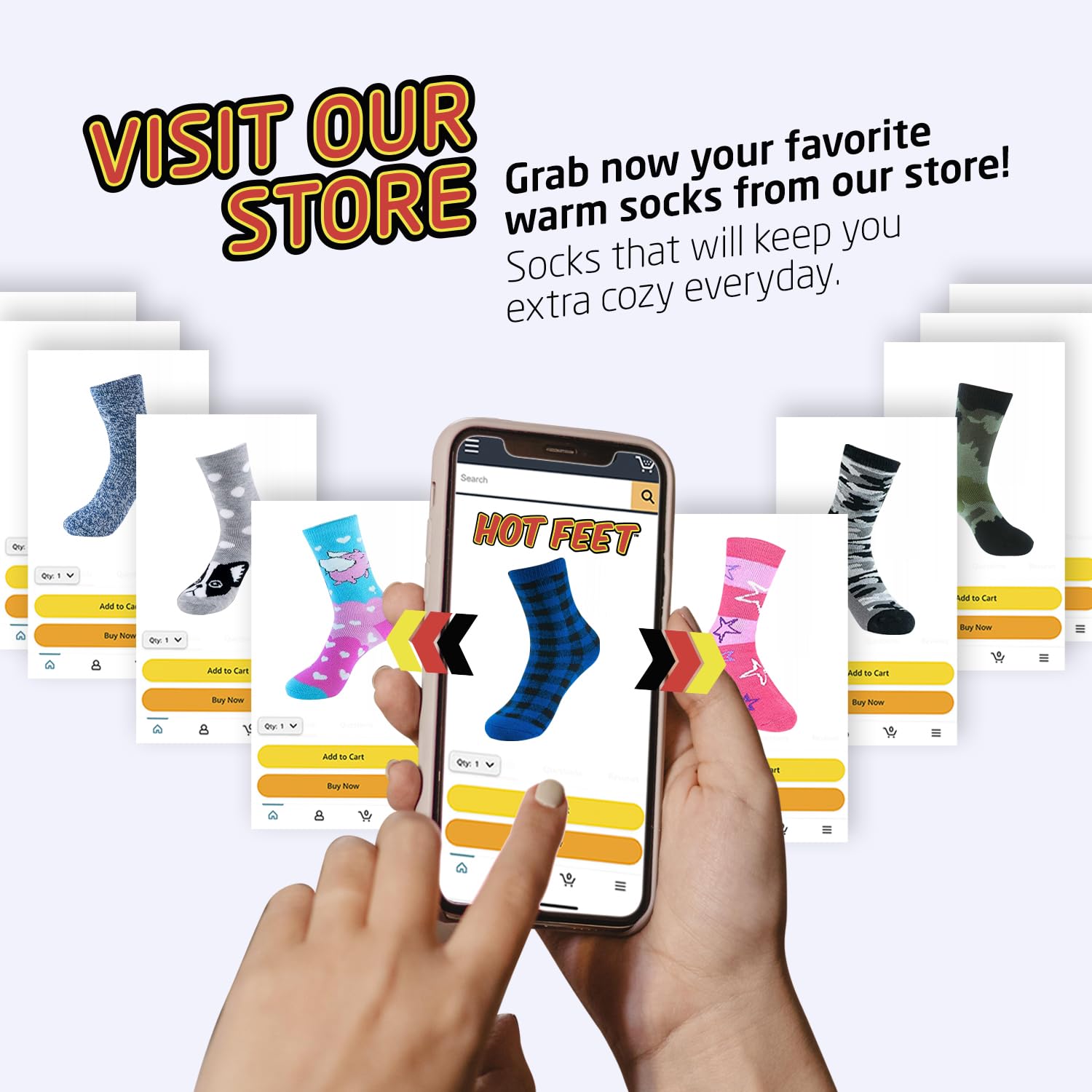 Kids Thermal Socks 2 Pack - Warm Winter Socks for Boys & Girls | Cozy Insulated Thick Heated Socks | Perfect for Cold Weather, Snow Play & Indoor Comfort