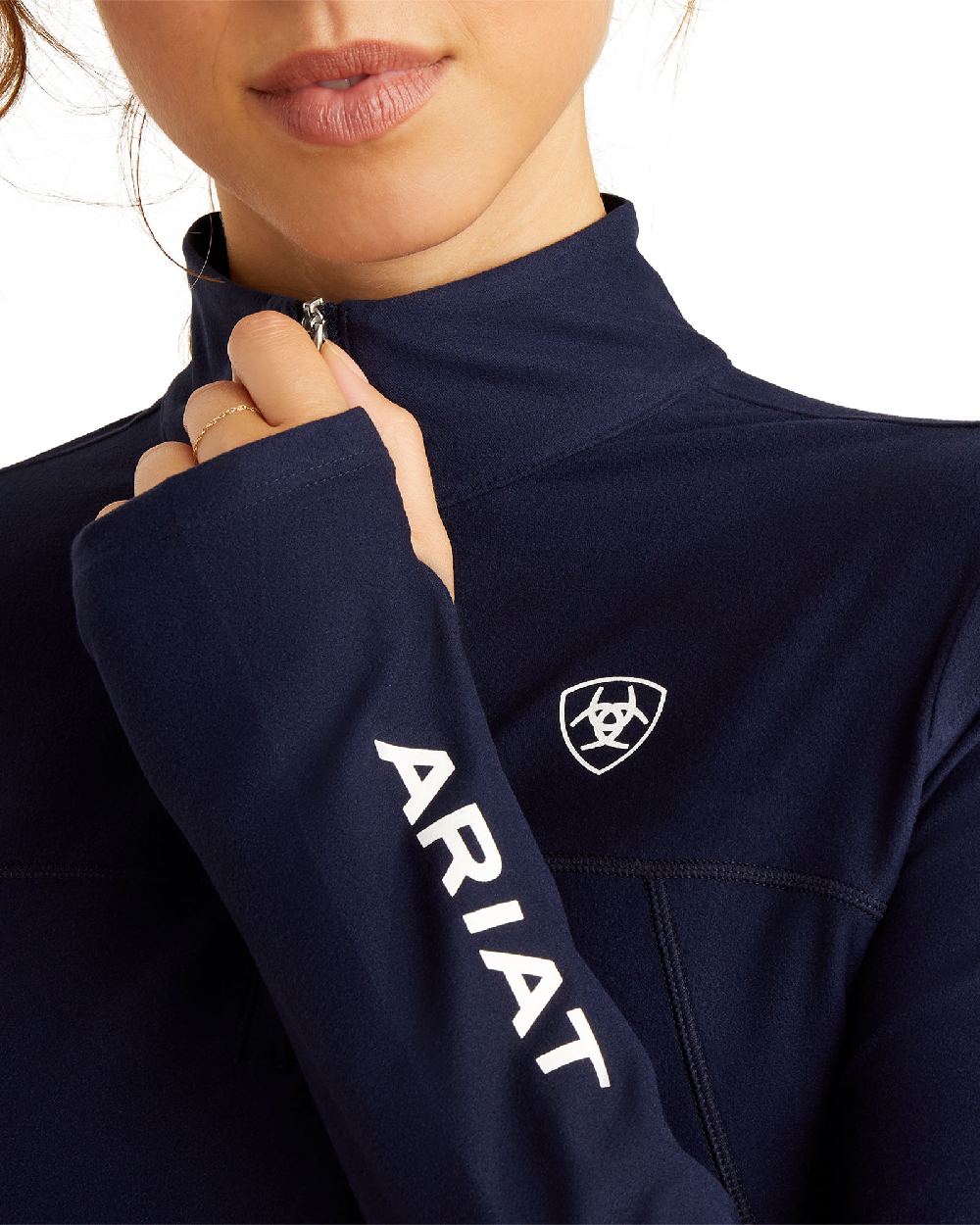 Ariat Women's Lowell 3.0 Quarter Zip Baselayer Top - Moisture Wicking Thermal Shirt for Cold Weather - Perfect for Hiking, Horseback Riding & Outdoor Activities