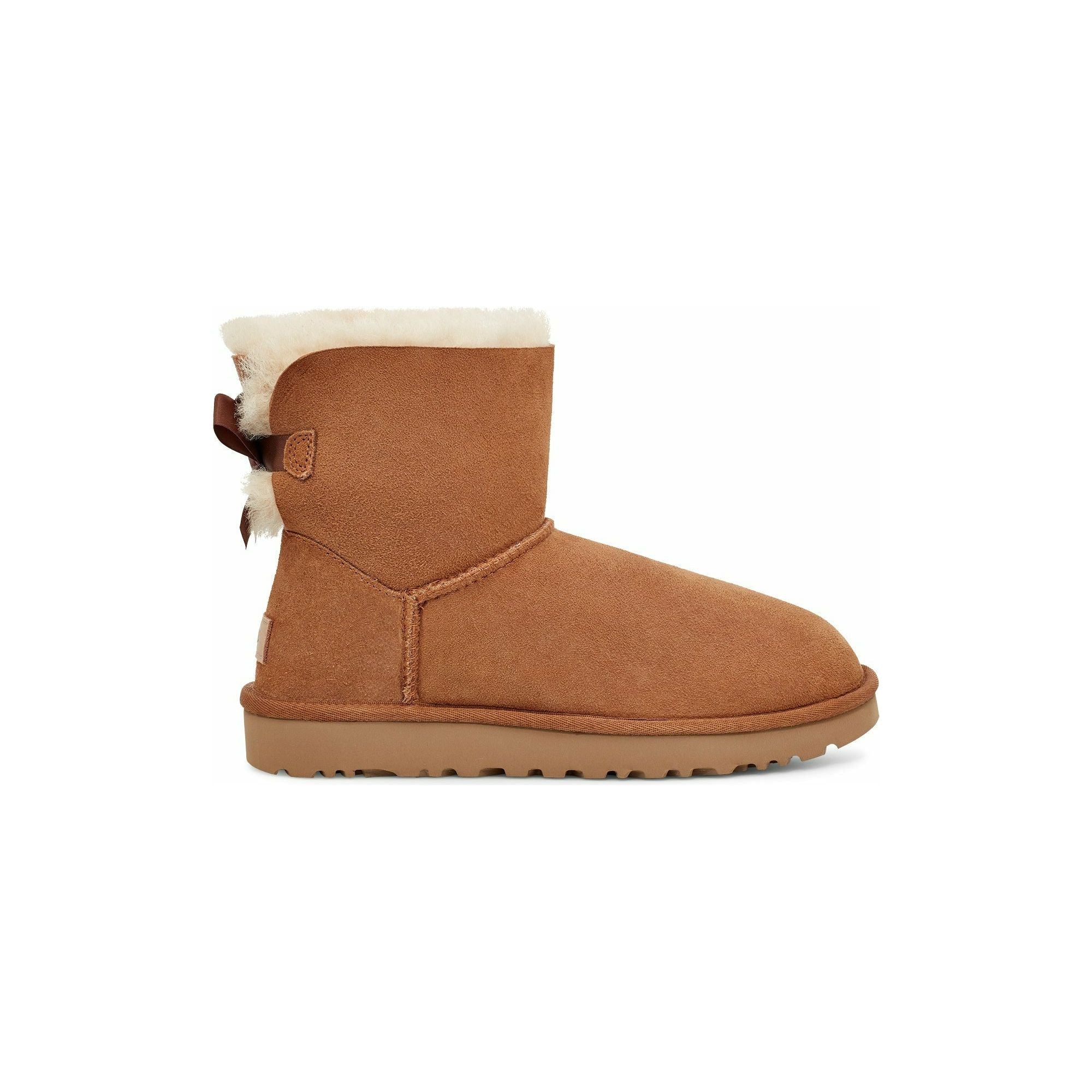UGG Women's Mini Bailey Bow II Boots - Chestnut Suede Winter Boots for Women | Cozy & Stylish for Cold Weather & Outdoor Activities