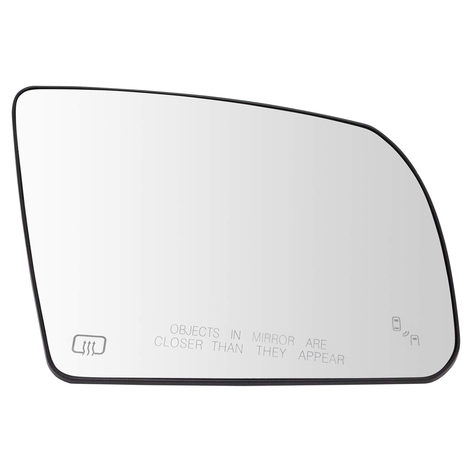 TRQ Heated Blind Spot Mirror Glass Kit - Left & Right Side for Toyota Tundra (2007-2021) | Enhanced Visibility & Safety | Perfect for Highway Driving & Parking Assistance