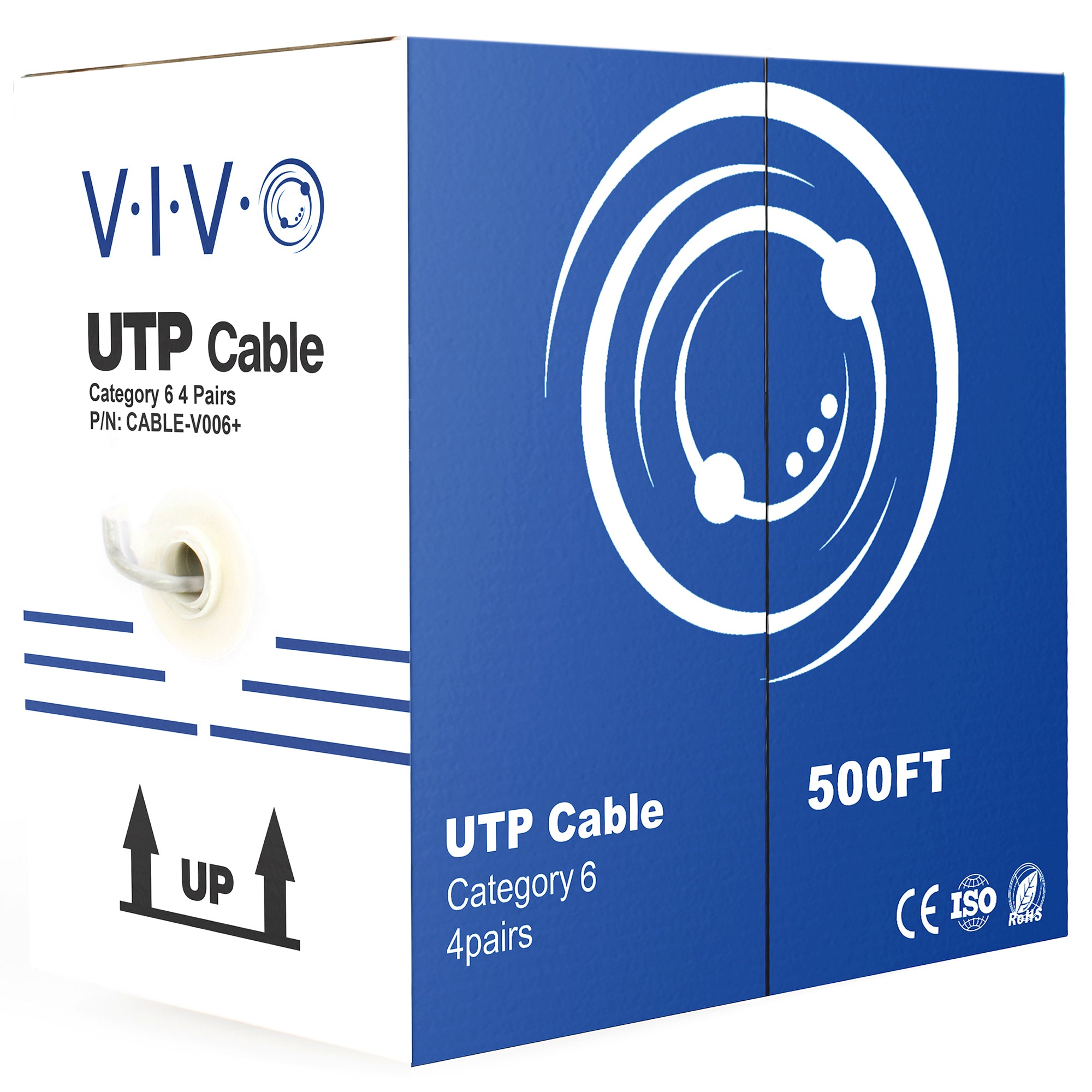 500ft Cat6 Ethernet Cable - High-Speed Internet Network Cable for Gaming, Streaming & Home Office - Bulk LAN Cable for Router, Modem, PC & Smart TV Connectivity