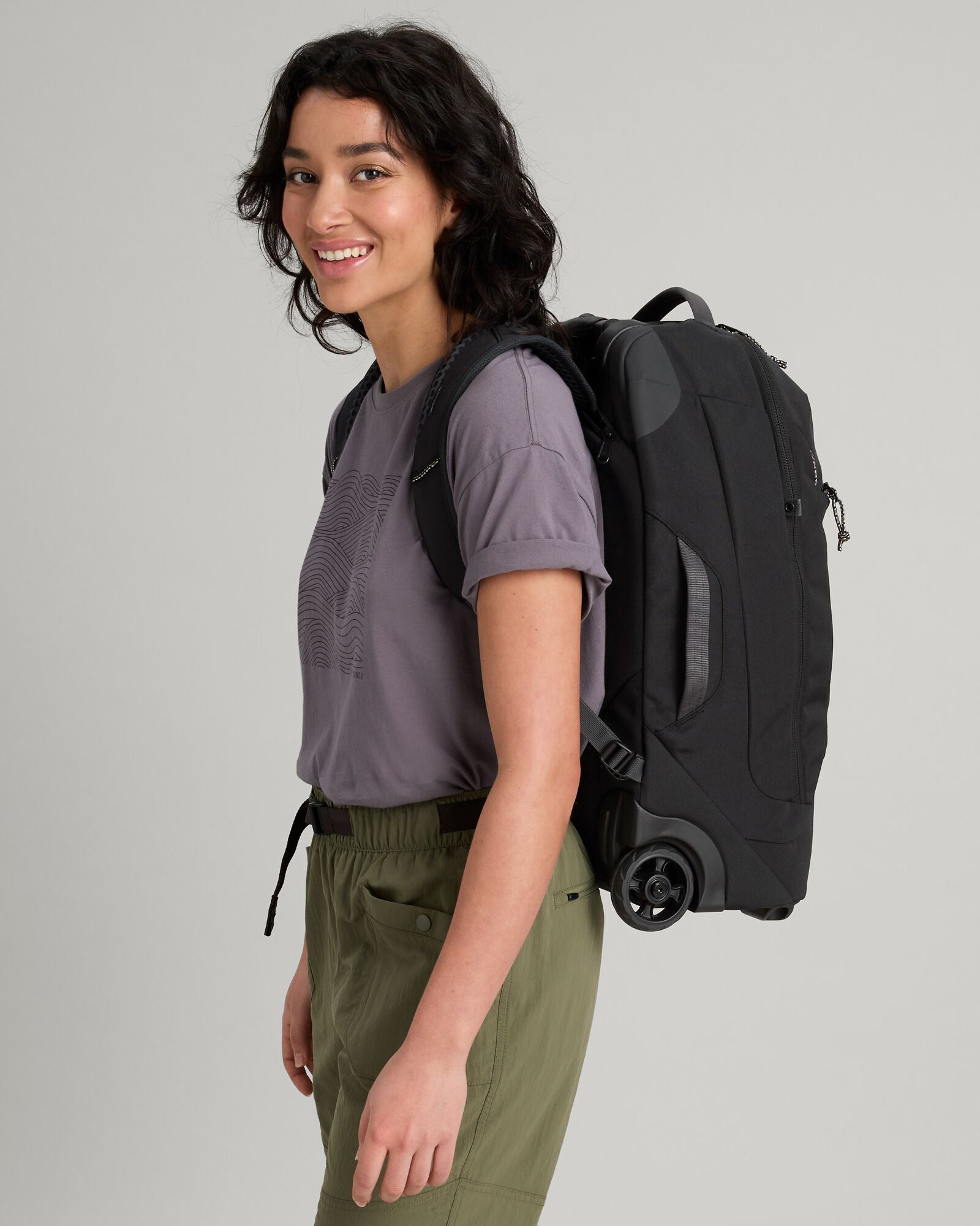 Hybrid Trolley V3 32L Black Stingray - Lightweight Travel Backpack for Business & Outdoor Adventures - Perfect for Commuting, Hiking & Air Travel