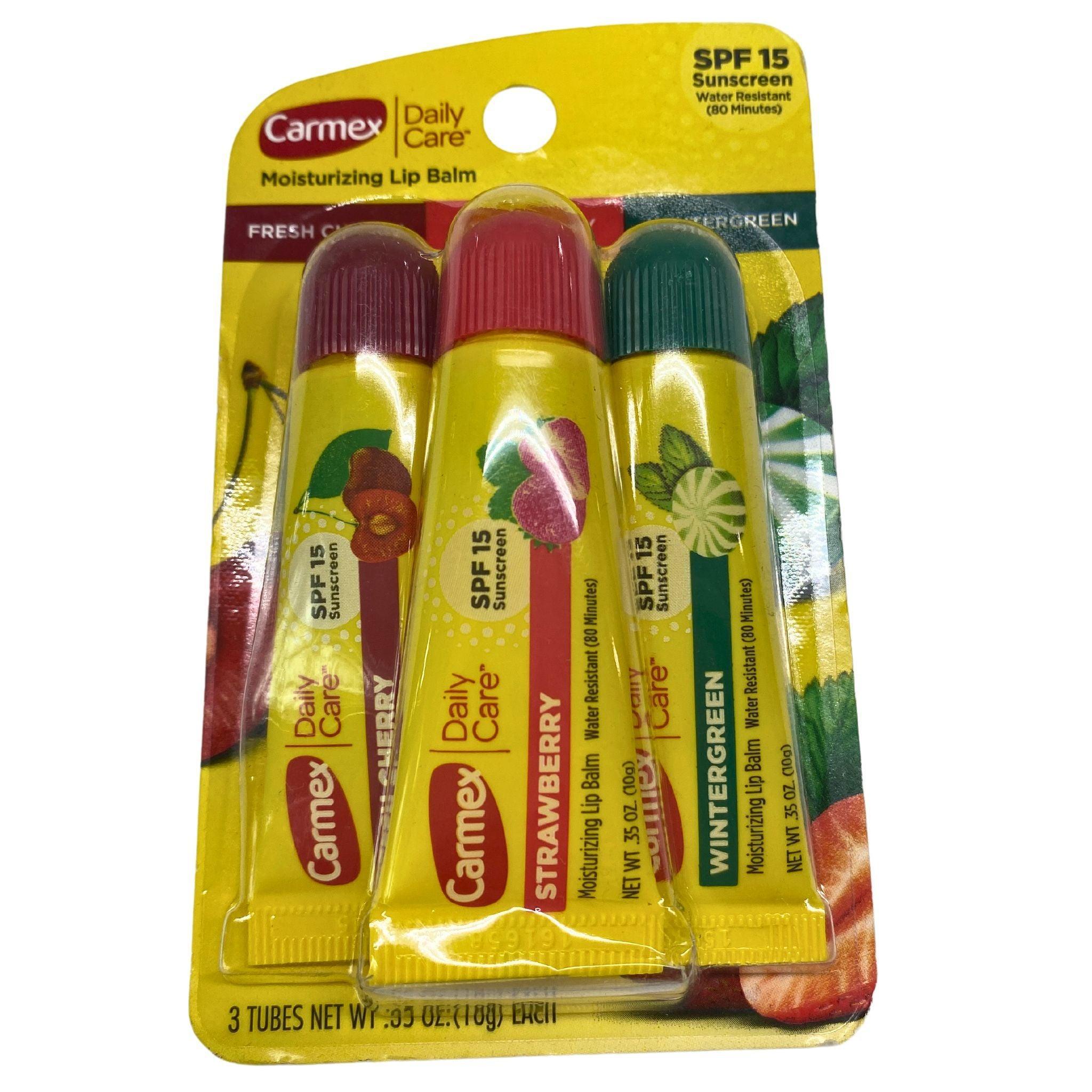 Carmex Daily Care Moisturizing Lip Balm SPF 15 - 40 Pack | Hydrating & Sun Protection for Dry, Chapped Lips | Perfect for Outdoor Activities, Travel & Winter Care