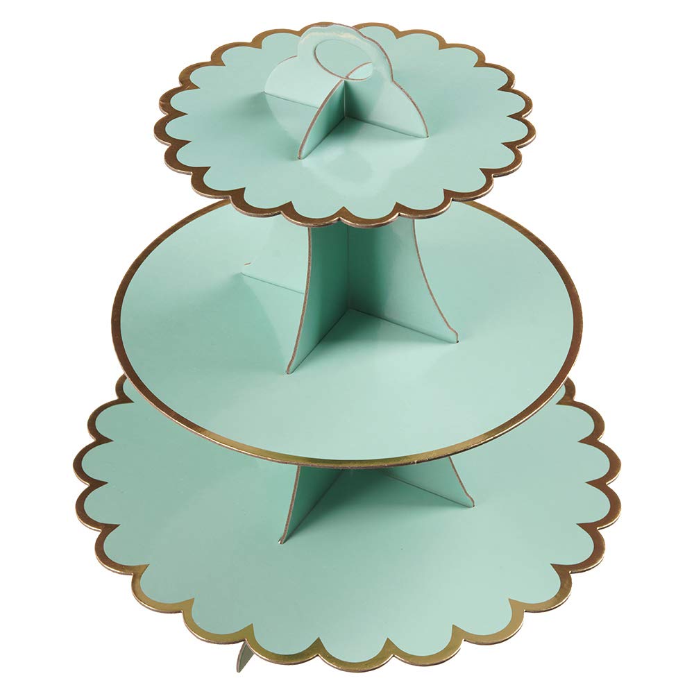 3-Tier Cupcake Stand with Lace Trim - 12