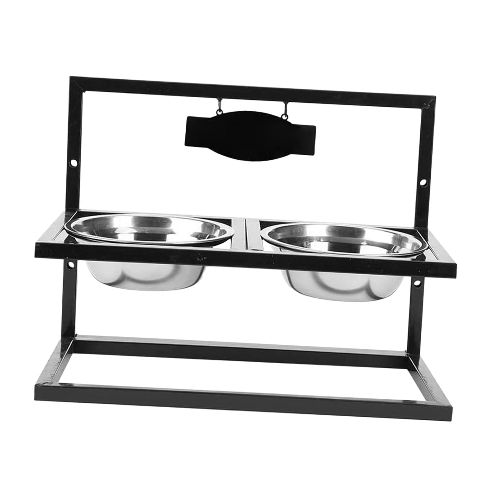 Premium Raised Dog Bowls with Stand - Adjustable Elevated Pet Feeder for Small & Large Dogs, Cats & Puppies - Perfect for Dining, Feeding & Watering - Ideal for Home, Kitchen & Outdoor Use