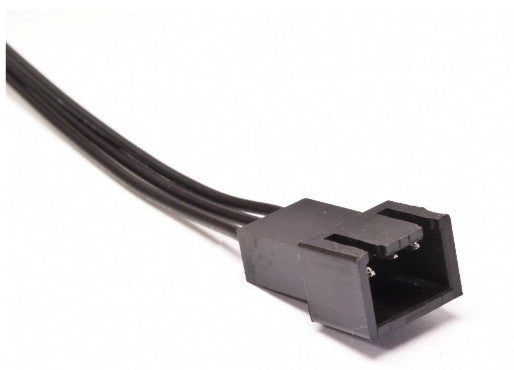 ModRight Black Out Series 3 Pin Extension Cable - 12 Pack 948 - Perfect for PC Gaming, Home Theater & Office Setup