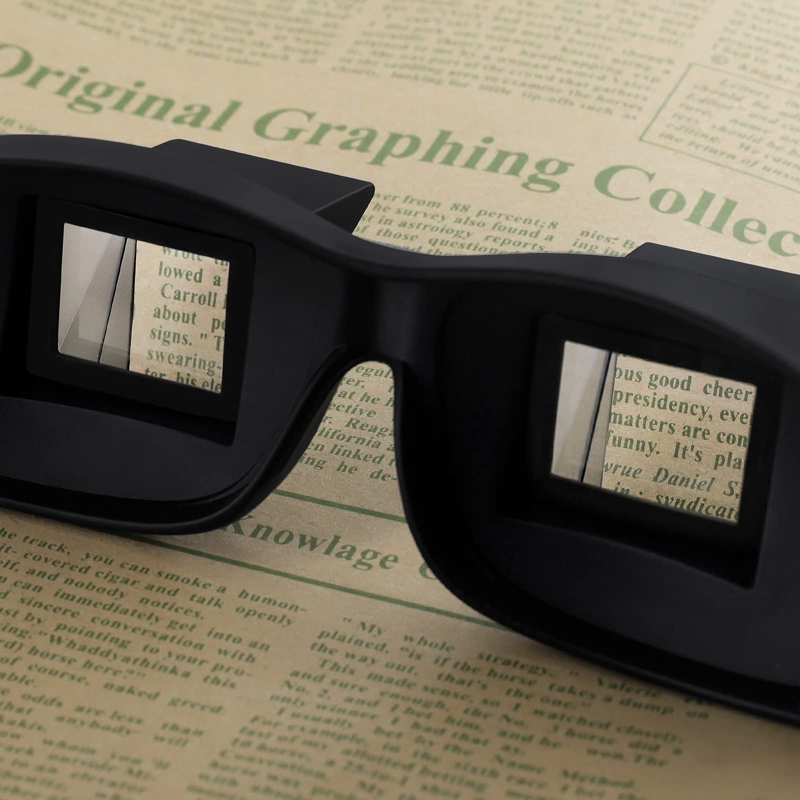 Horizontal Lazy Glasses for Bed Reading & Watching - HD Prism Lenses for Comfortable Viewing