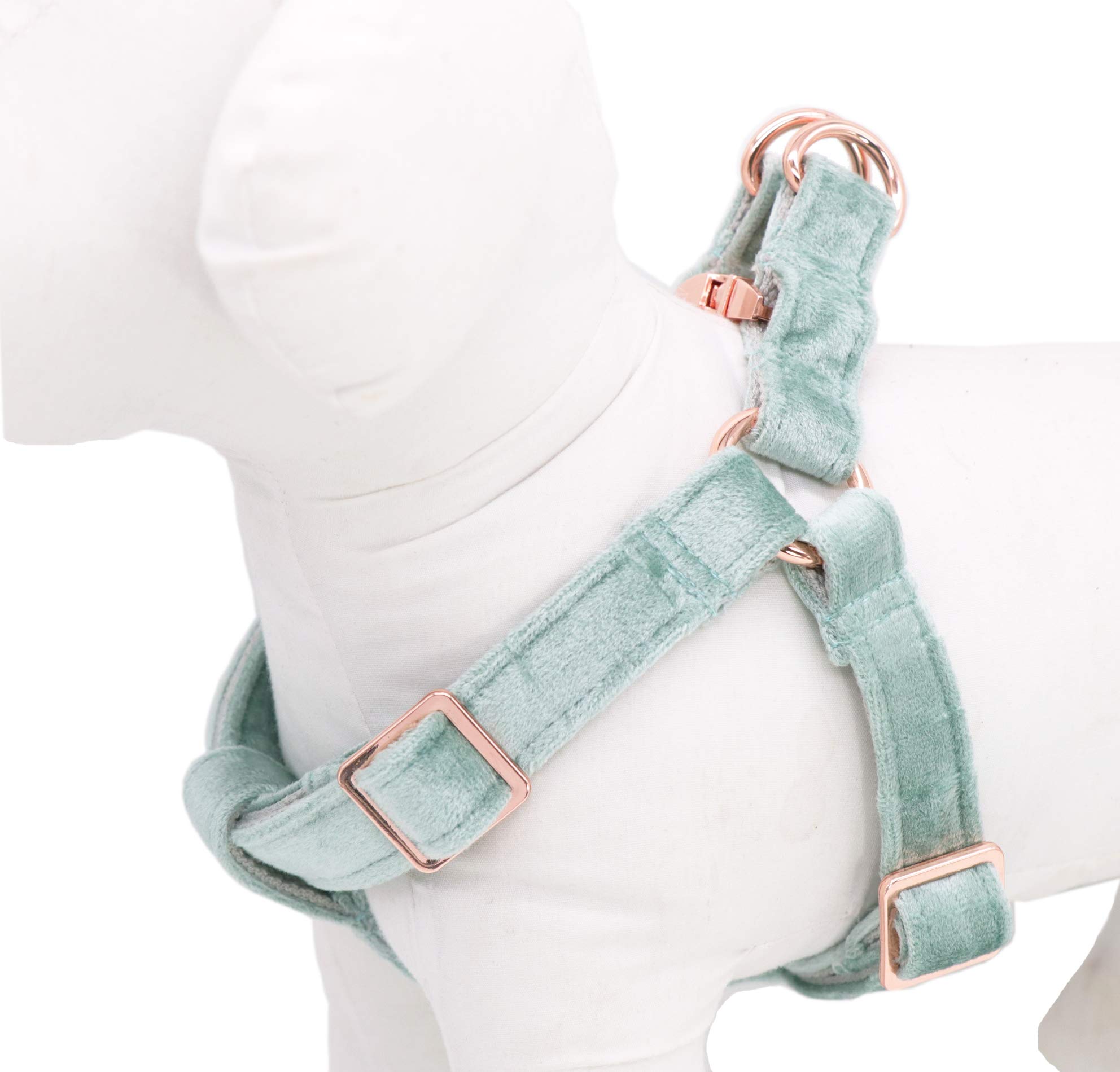 Premium Velvet No-Pull Dog Harness - Adjustable Pet Halter for Small, Medium & Large Dogs - Comfortable & Durable for Walking, Training & Outdoor Adventures