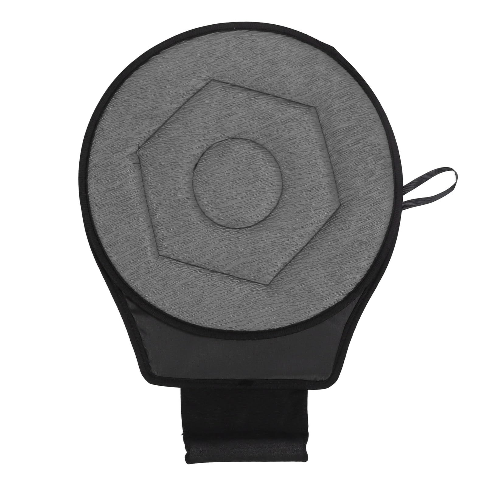 360 Degree Rotating Car Seat Cushion - Swivel Round Portable Seat Pad for Elderly & Pregnant Women, Comfortable Grey Car Chair Cushion - Perfect for Long Drives, Road Trips & Commuting