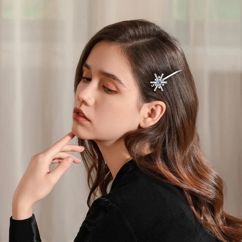 Elegant Crystal Bobby Pins for Women - Hair Clips with Sparkling Rhinestones - Perfect for Weddings, Prom, Parties & Everyday Styling