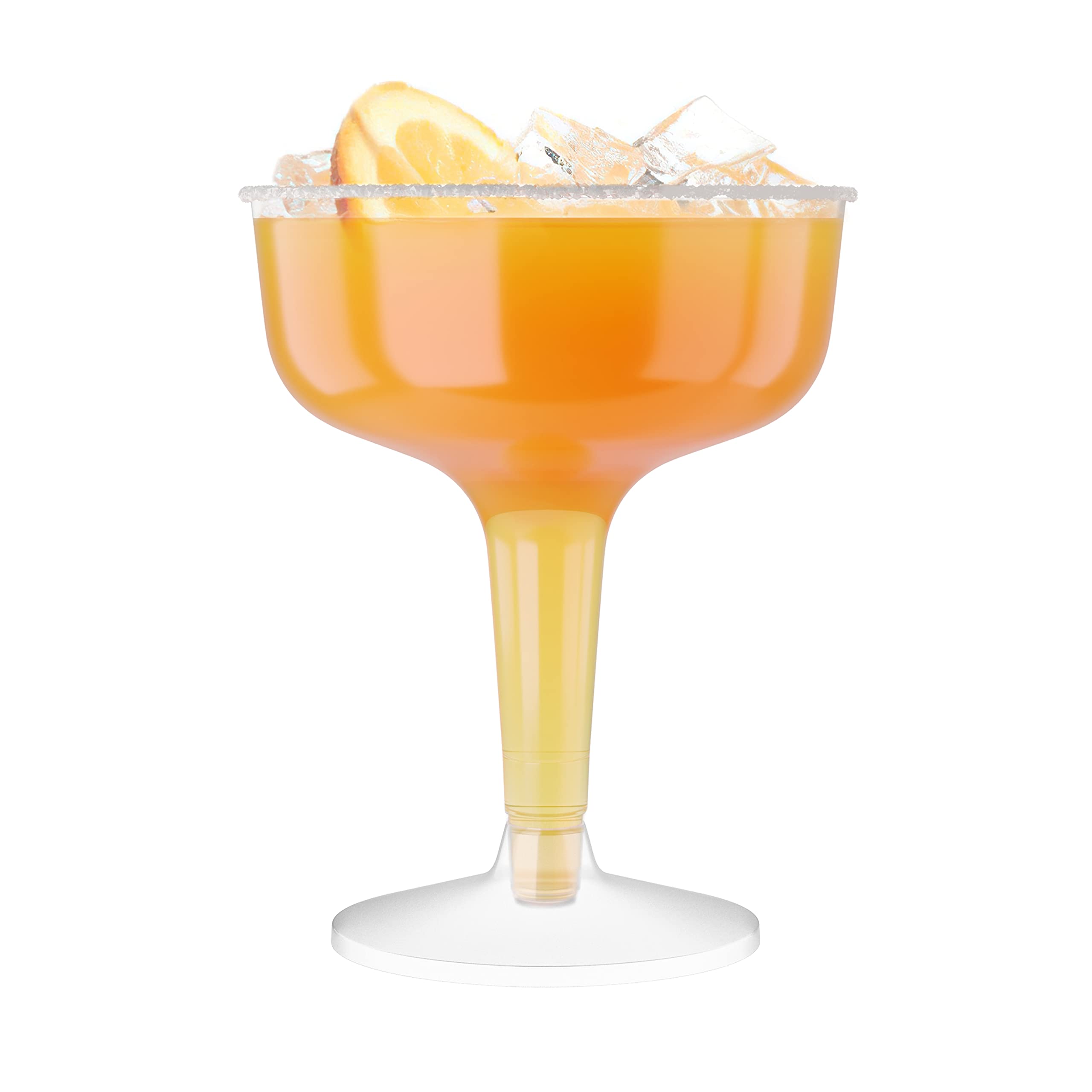 288-Pack 4oz Clear Plastic Champagne Coupe Glasses with Stem | Disposable Crystal Cups for Weddings, Birthdays, Parties & Events | Elegant Drinkware for Toasts, Celebrations & Cocktail Receptions