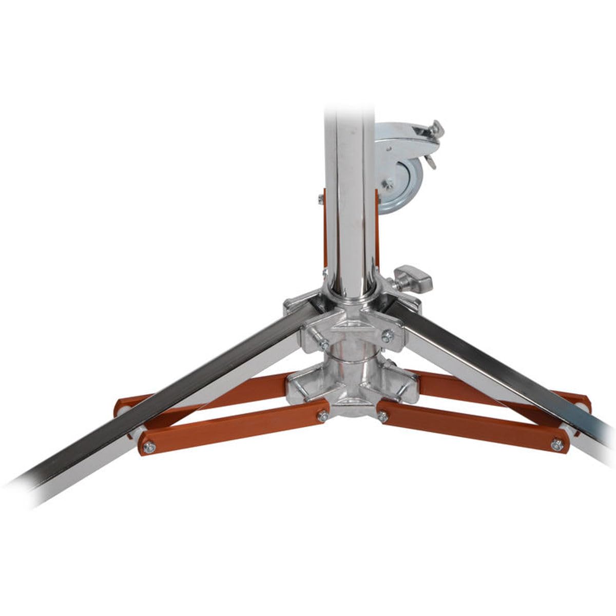 Matthews 9.5' Junior Double Riser Stand with Wheels - Chrome Finish | Portable Music Stand for School Band, Orchestra & Choir Performances | Adjustable Height for Kids & Teens