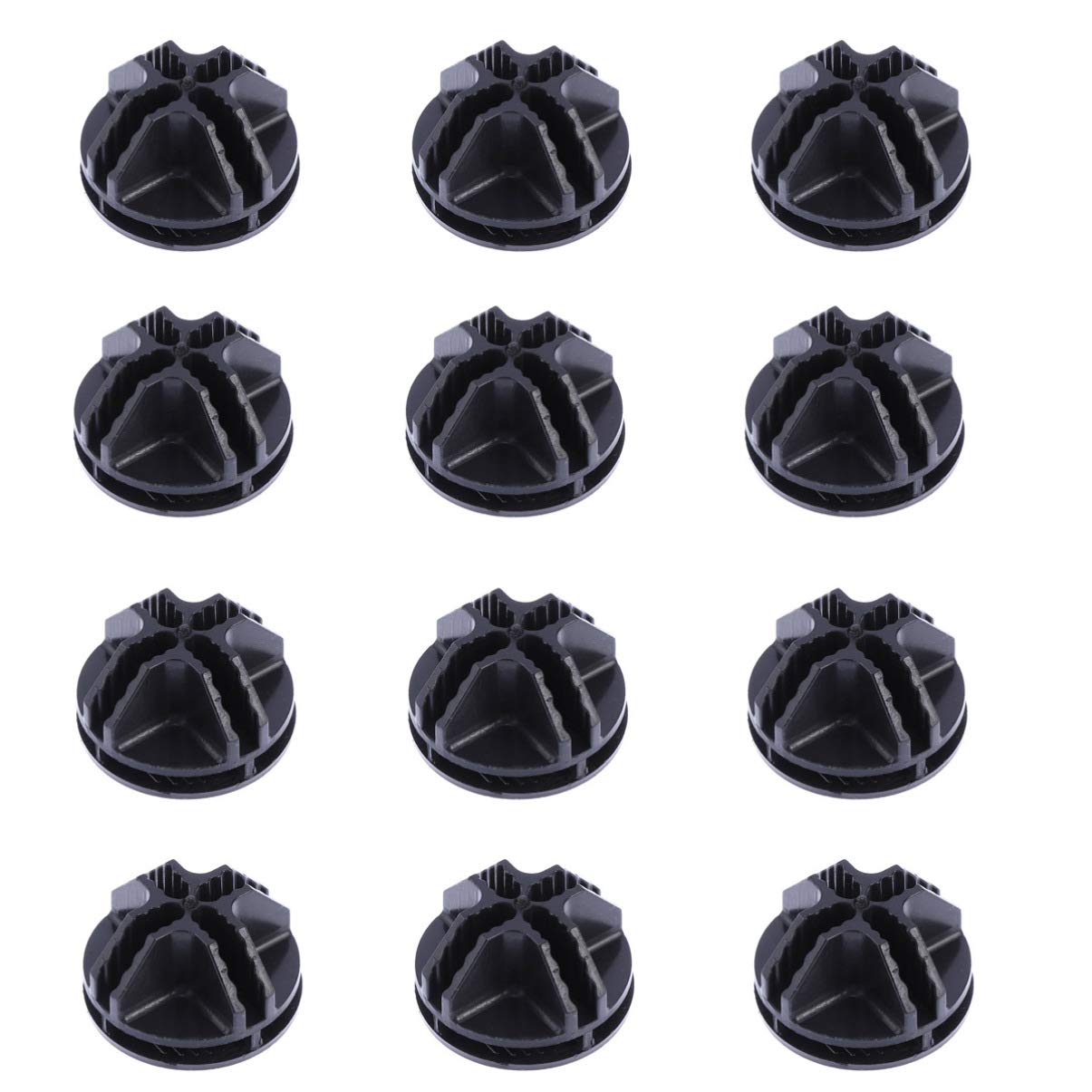 20Pcs Black Plastic Storage Cube Connectors - Wire Cube Connectors for Modular Closet Organizer & Wire Grid Shelving - Perfect for Home, Office, and Garage Storage Solutions