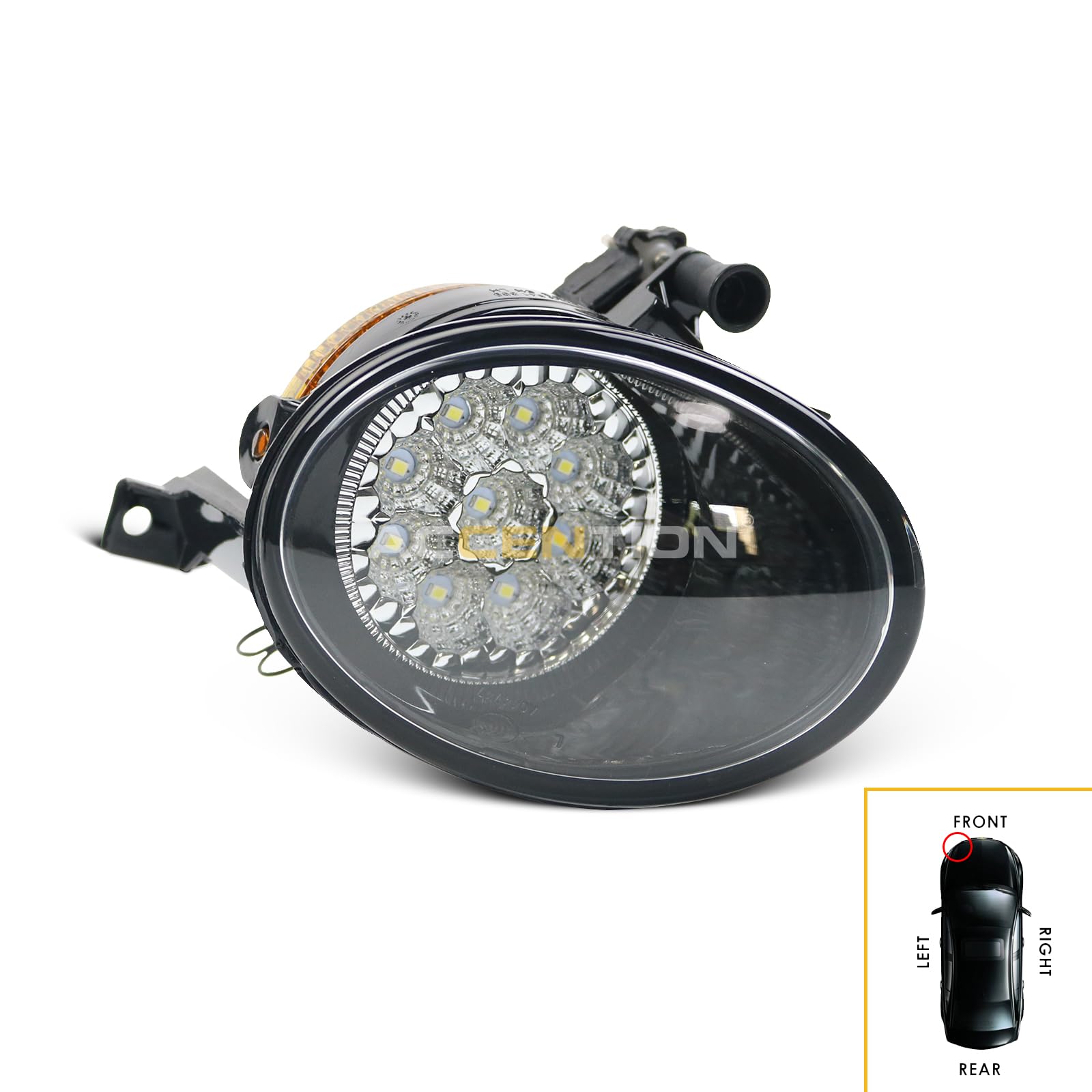 9 LED Fog Light Kit for VW Golf 6 Jetta 6 Caddy Touran Tiguan - Error-Free Car Styling Front Fog Lamp - Perfect for Night Driving & Off-Road Adventures
