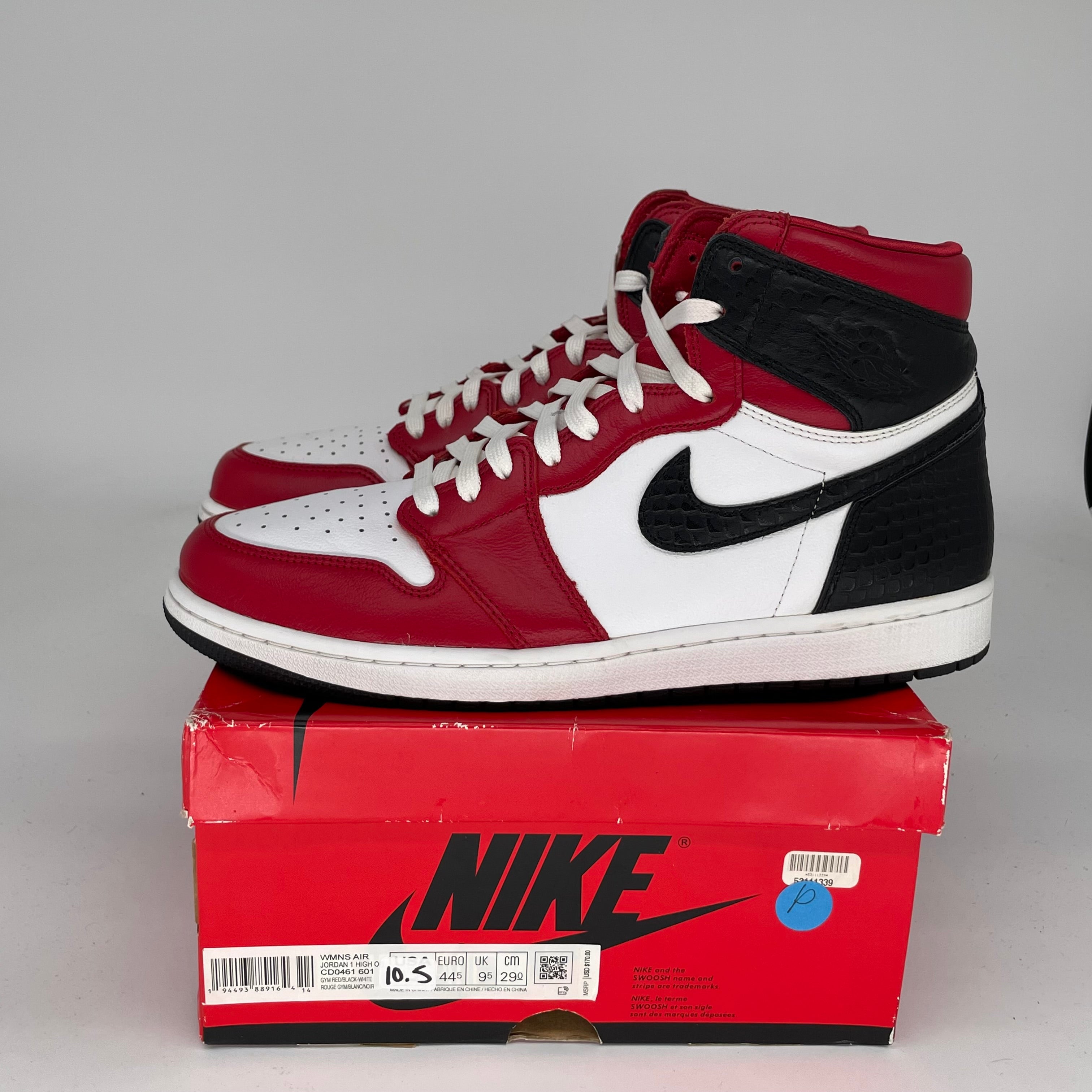 AIR JORDAN 1 SATIN SNAKE CHICAGO Women's Basketball Shoes Size 10.5/12W - CD0461-601 | Retro High-Top Sneakers for Streetwear, Gym & Casual Fashion