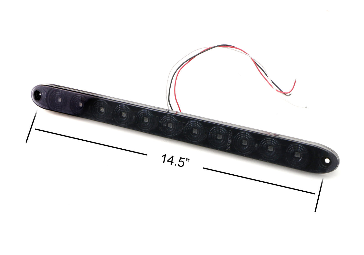 15 Inch Red LED Truck Trailer Tailgate Light Bar - Brake Turn Signal ID Light for Semi Trailers | Durable Waterproof Design for Long-Haul Trucking & Heavy-Duty Use