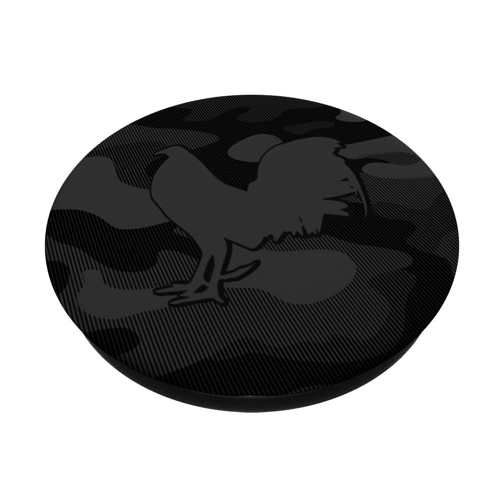 Camo Game Fowl Enthusiast Rooster PopSockets PopGrip - Interchangeable Phone & Tablet Grip for Hunting, Outdoor Adventures & Farm Life