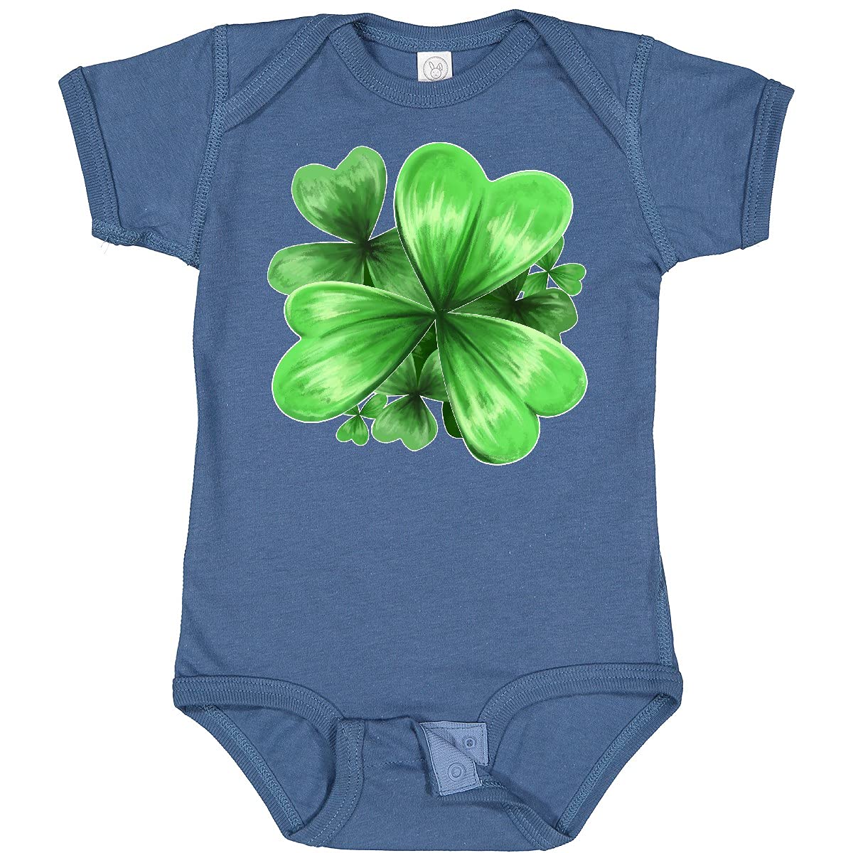Inktastic Painted Clover Patch Shamrocks Baby Bodysuit - St. Patrick's Day Outfit for Infants | Cute Irish-Themed Onesie for Boys & Girls | Perfect for Holiday Photos, Parties & Family Gatherings
